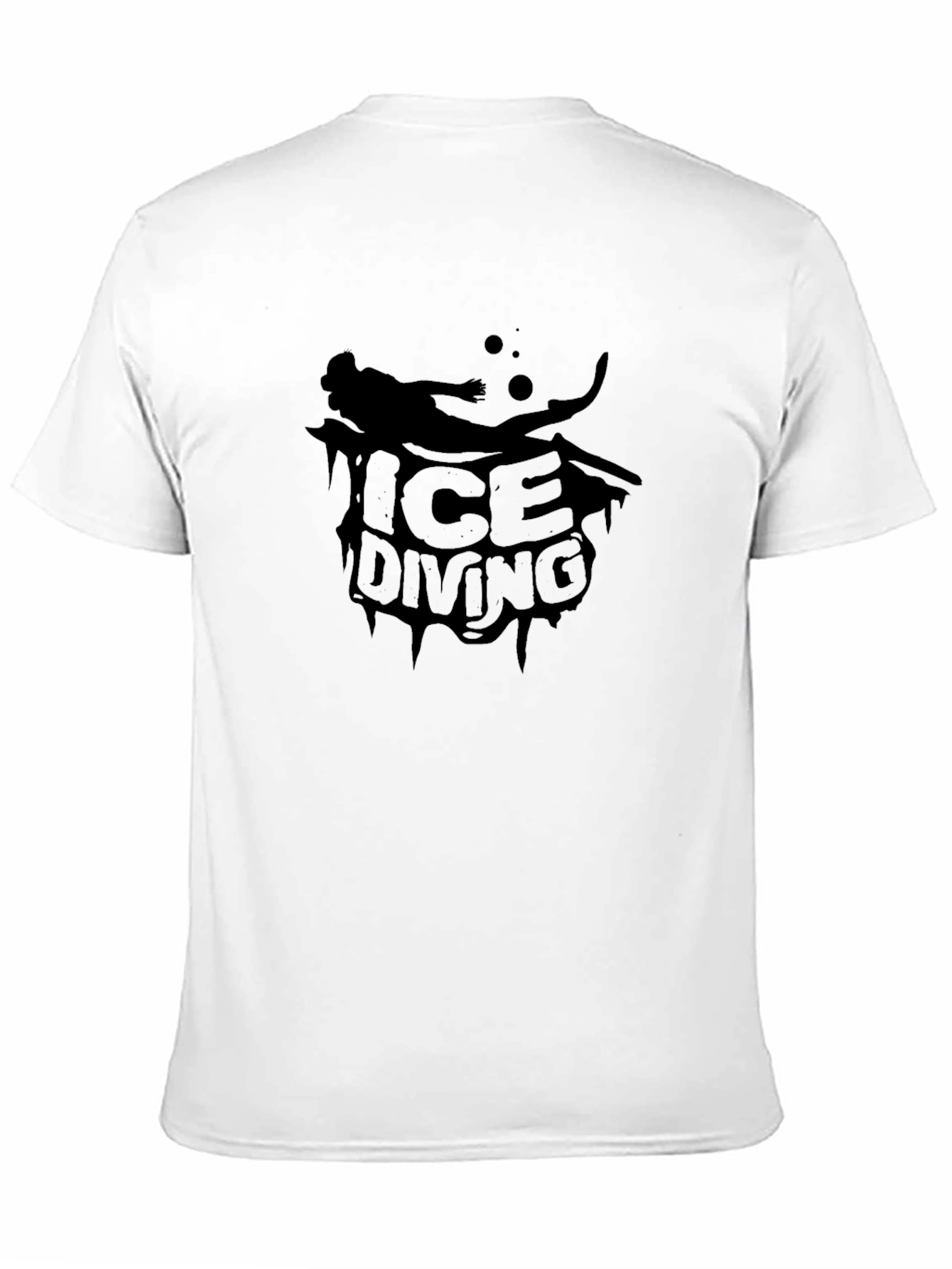 Ice Diving Black T-Shirt - Unique Graphic Tee