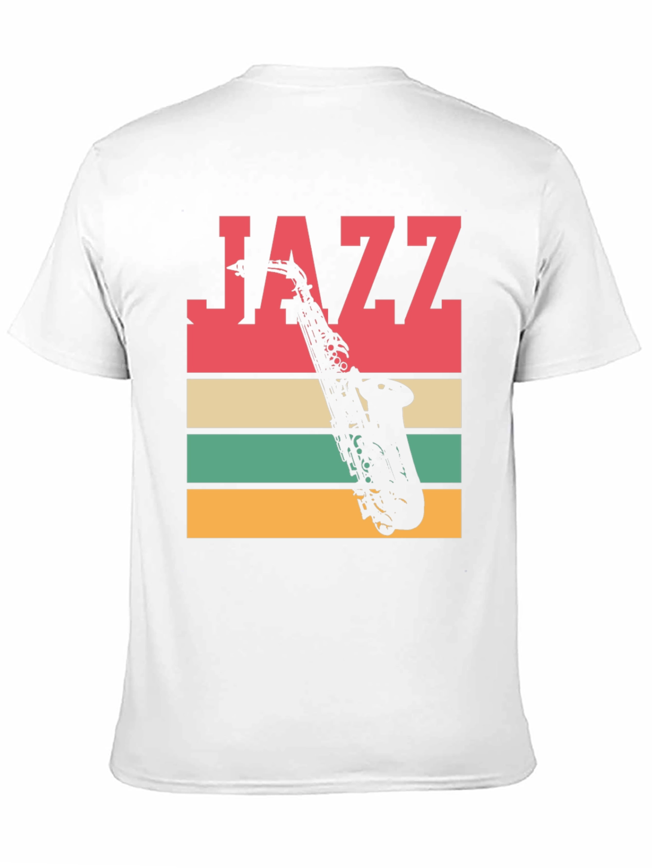 Jazz Saxophone Graphic Tee - Retro Style T-Shirt
