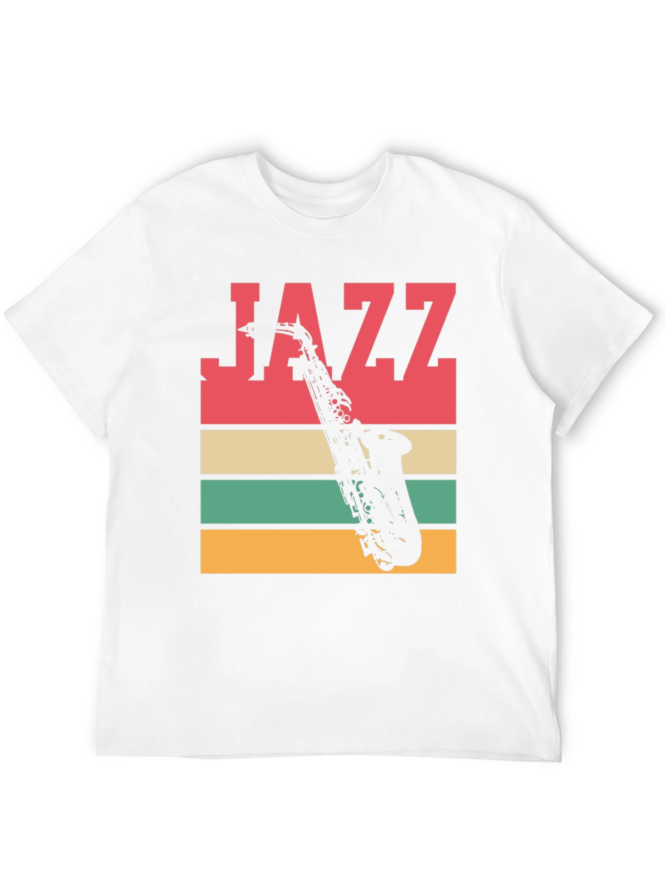 Jazz Saxophone Graphic Tee - Retro Style T-Shirt