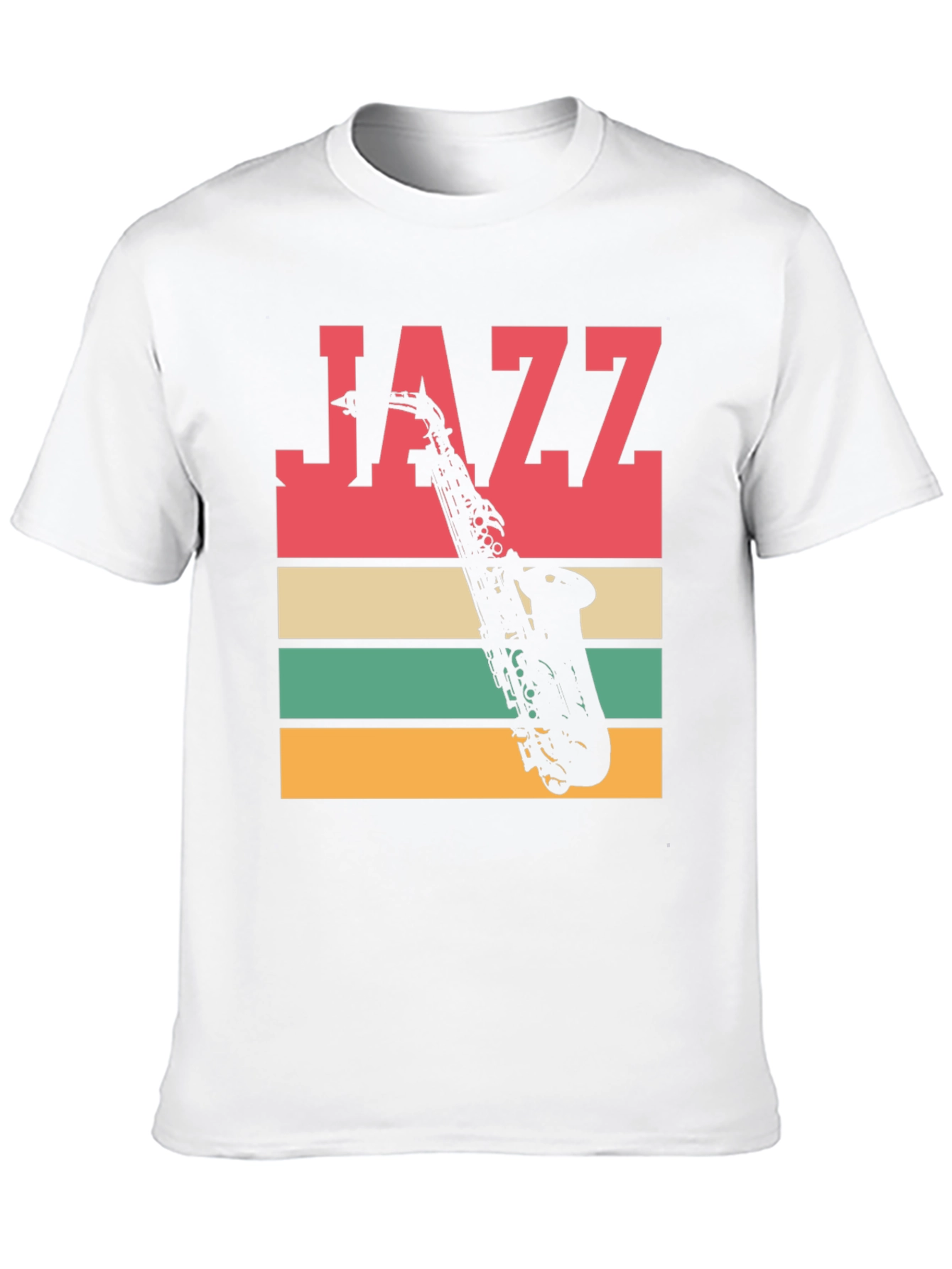 Jazz Saxophone Graphic Tee - Retro Style T-Shirt
