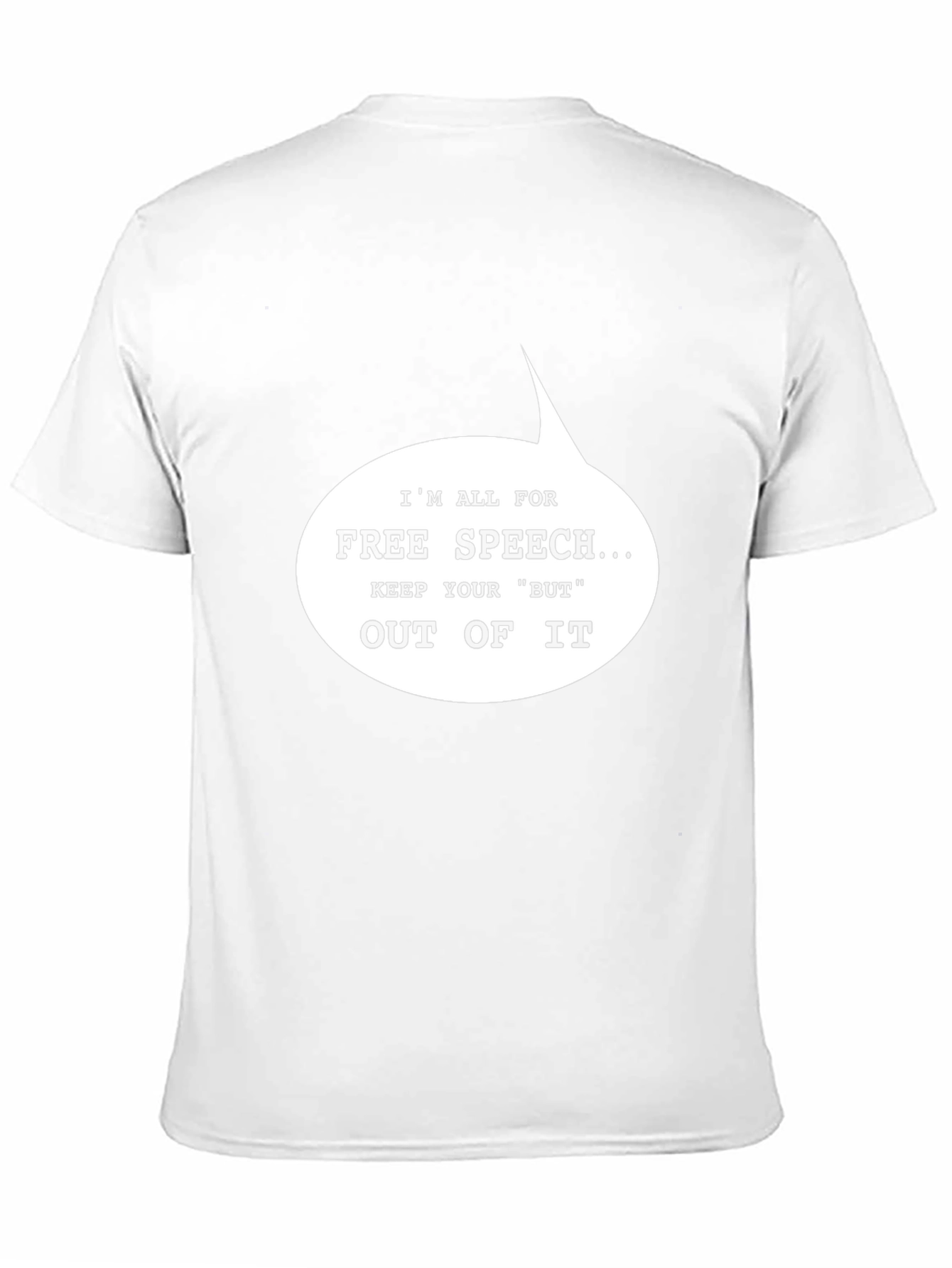 Free Speech Graphic T-Shirt - Black Cotton Tee