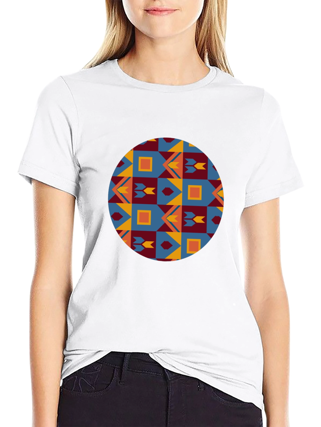 Geometric Circle Pattern Tee