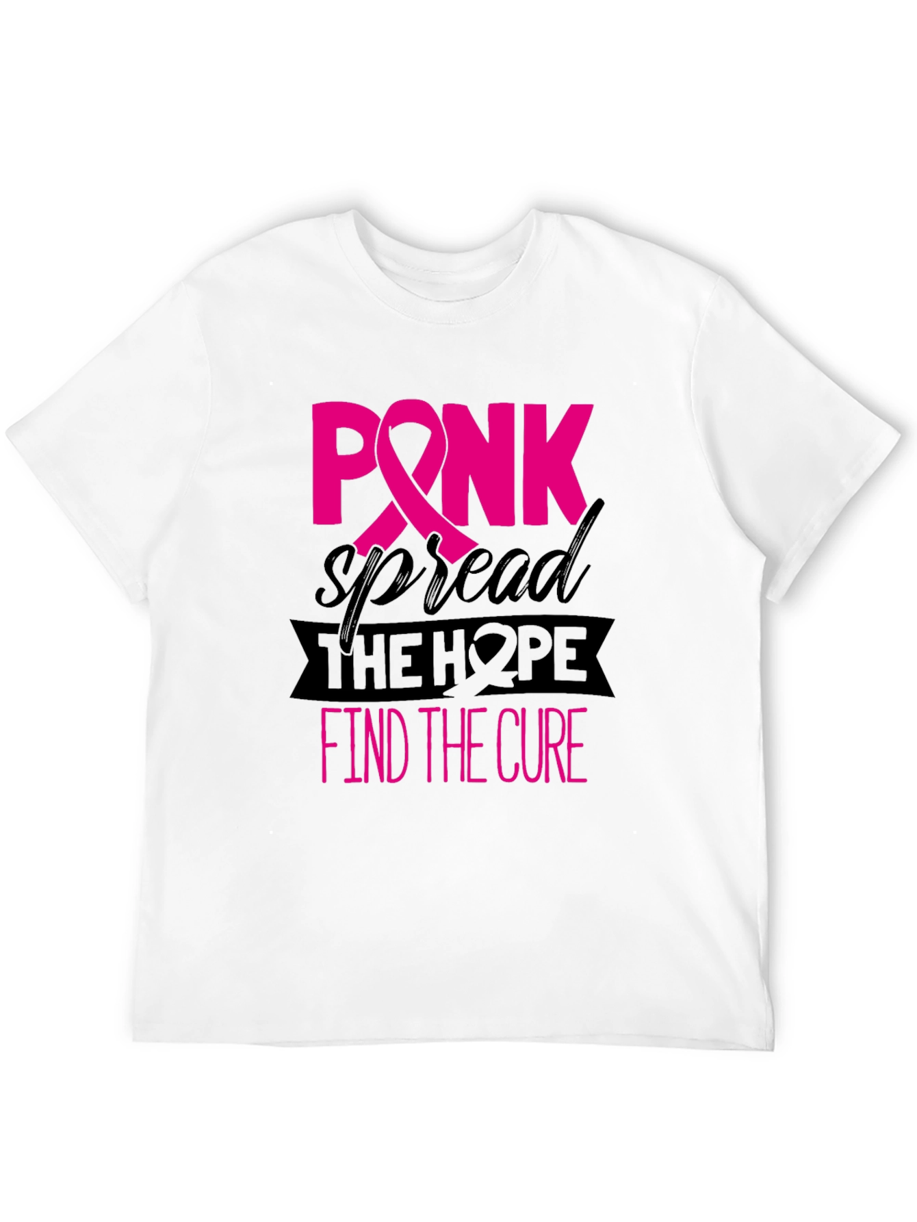 Pink Ribbon Breast Cancer Awareness T-Shirt