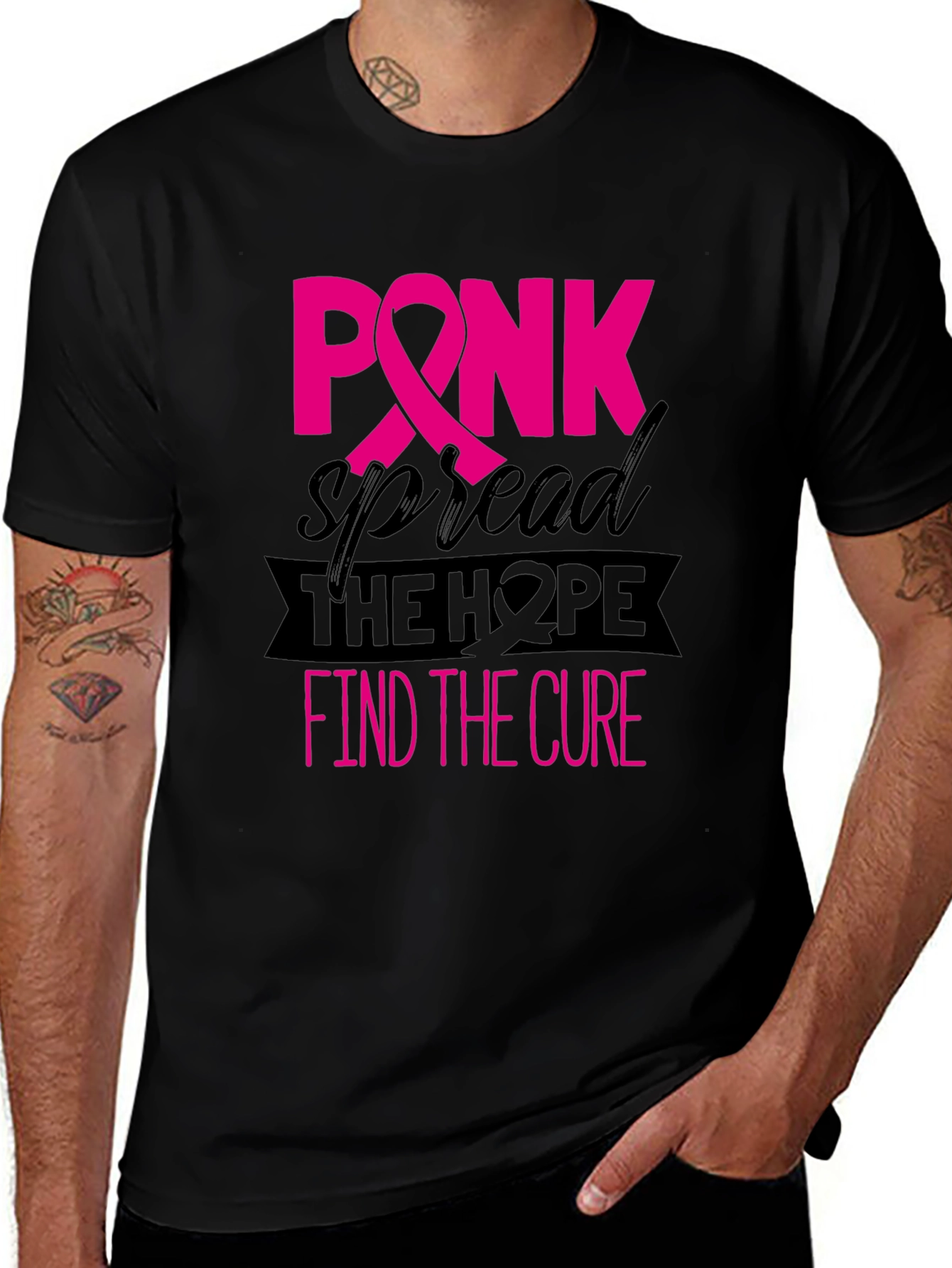 Pink Ribbon Breast Cancer Awareness T-Shirt