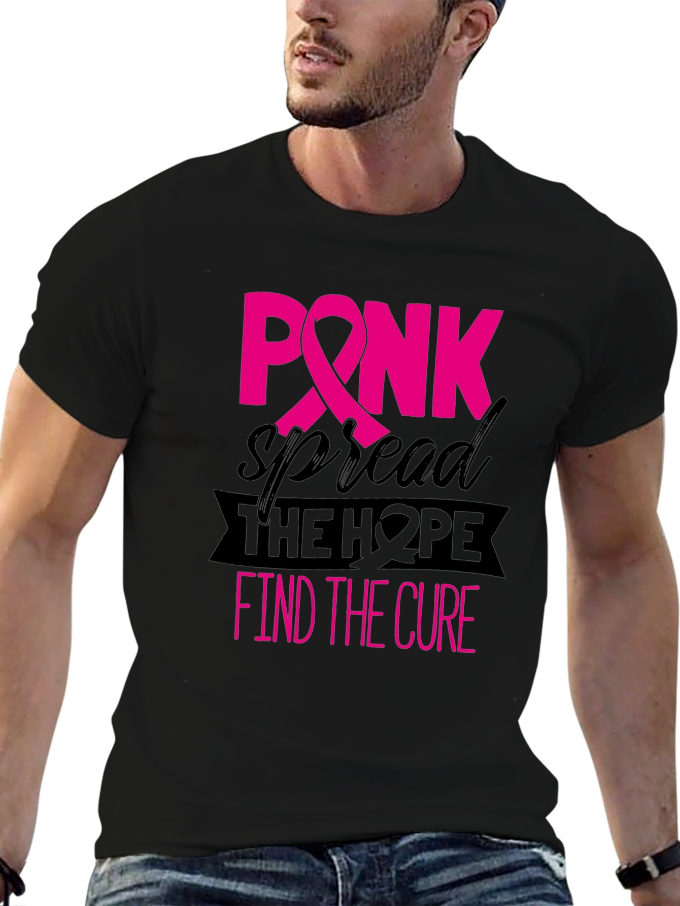 Pink Ribbon Breast Cancer Awareness T-Shirt