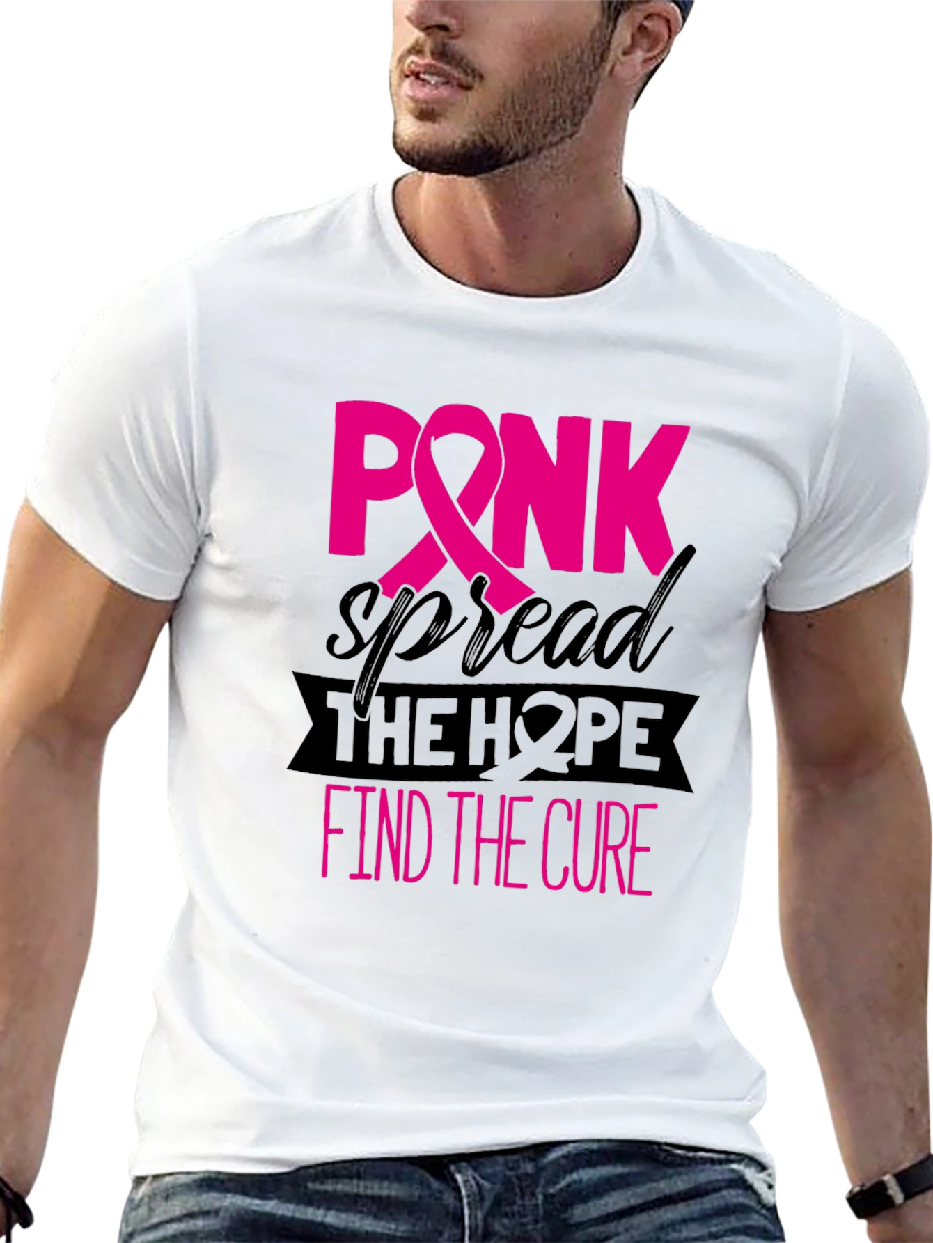 Pink Ribbon Breast Cancer Awareness T-Shirt
