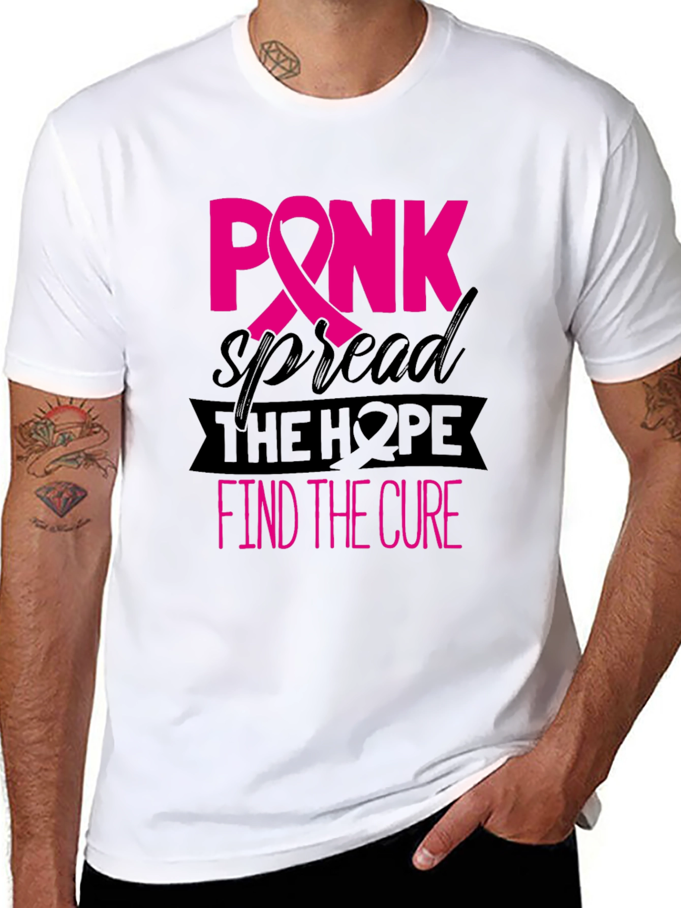 Pink Ribbon Breast Cancer Awareness T-Shirt