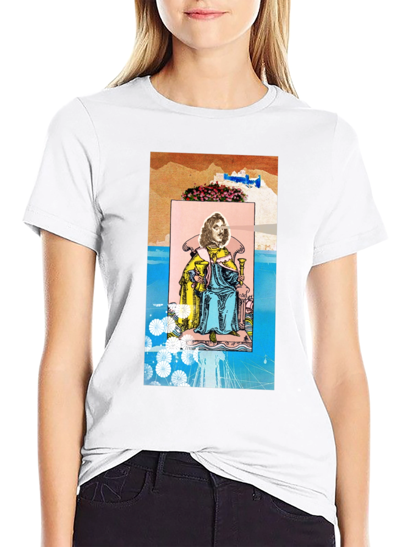 King of Cups Tarot Card Graphic T-Shirt