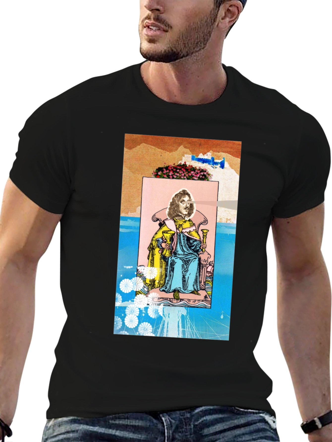 King of Cups Tarot Card Graphic T-Shirt