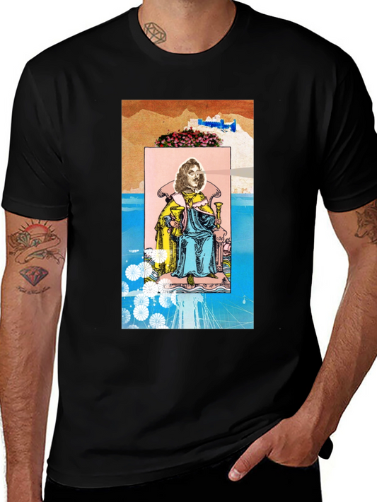 King of Cups Tarot Card Graphic T-Shirt