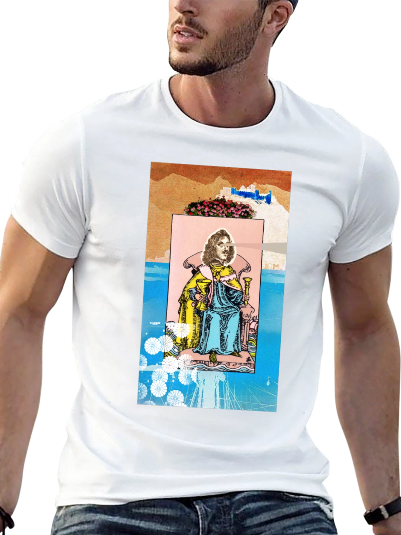 King of Cups Tarot Card Graphic T-Shirt