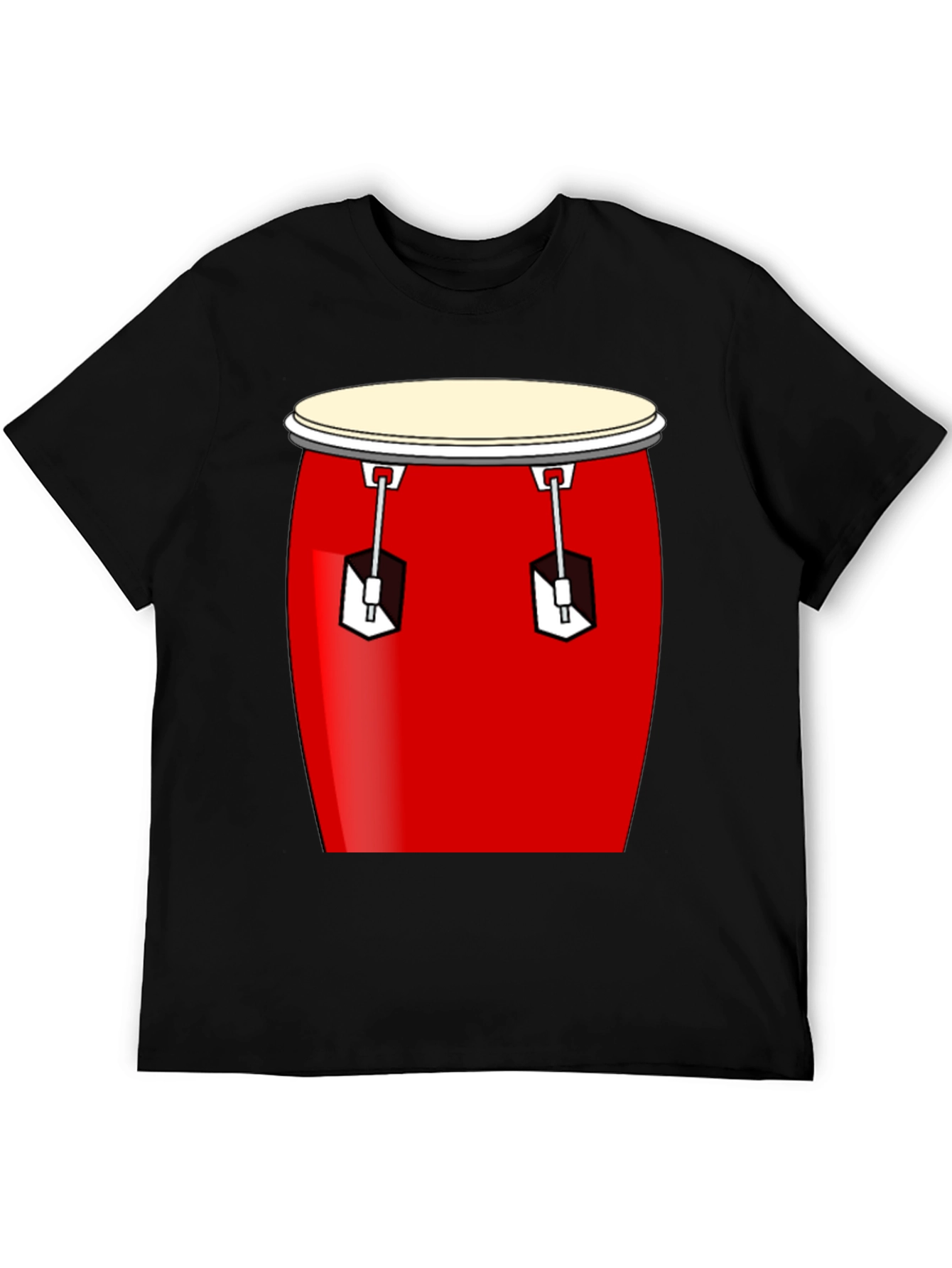Conga Drum Graphic Tee - Black