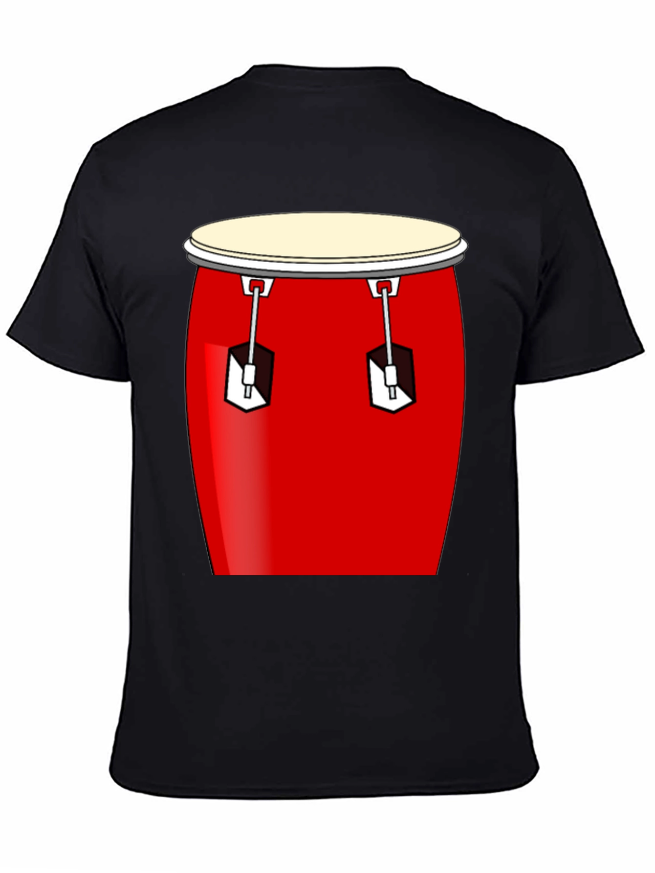 Conga Drum Graphic Tee - Black