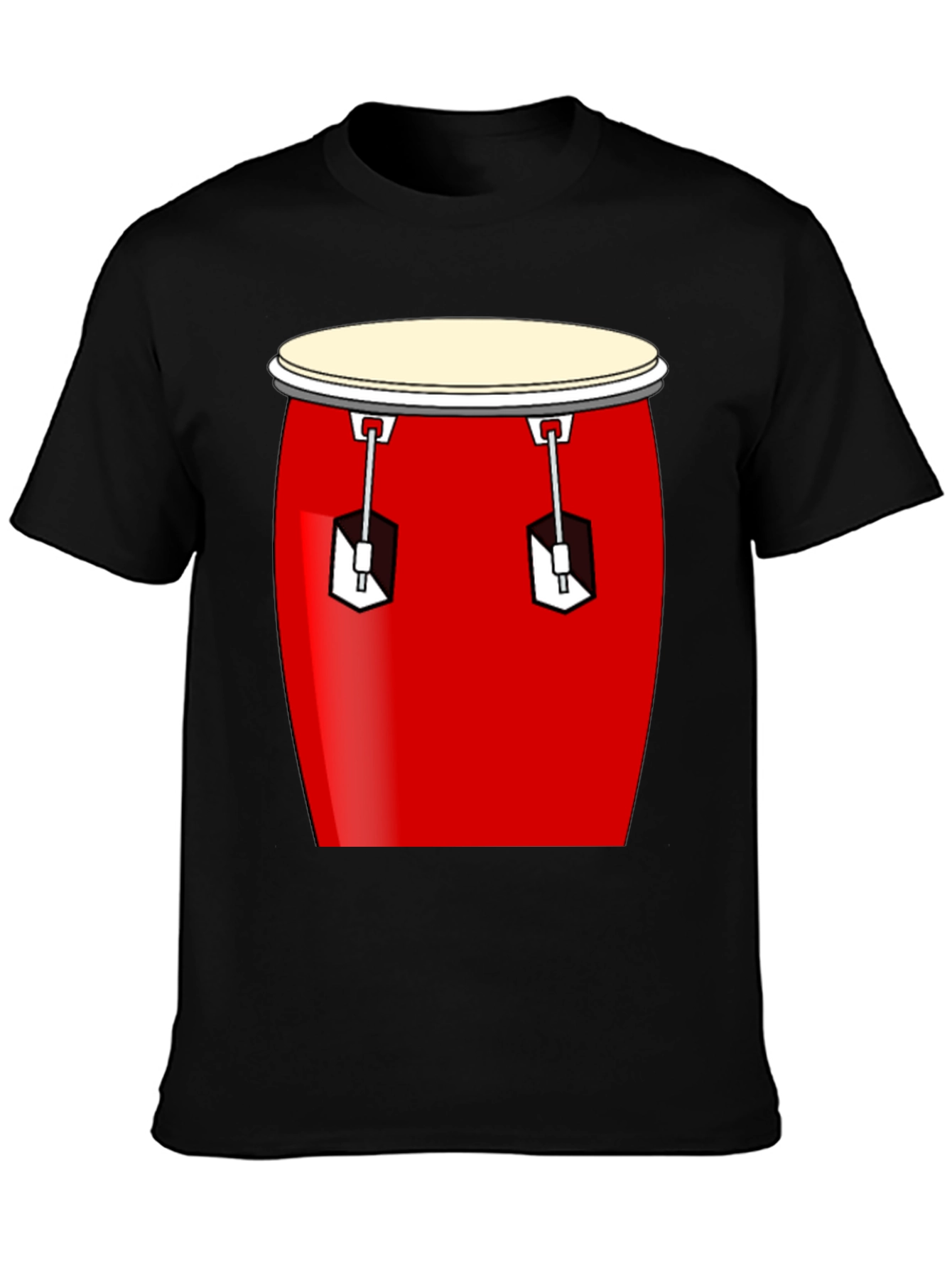 Conga Drum Graphic Tee - Black