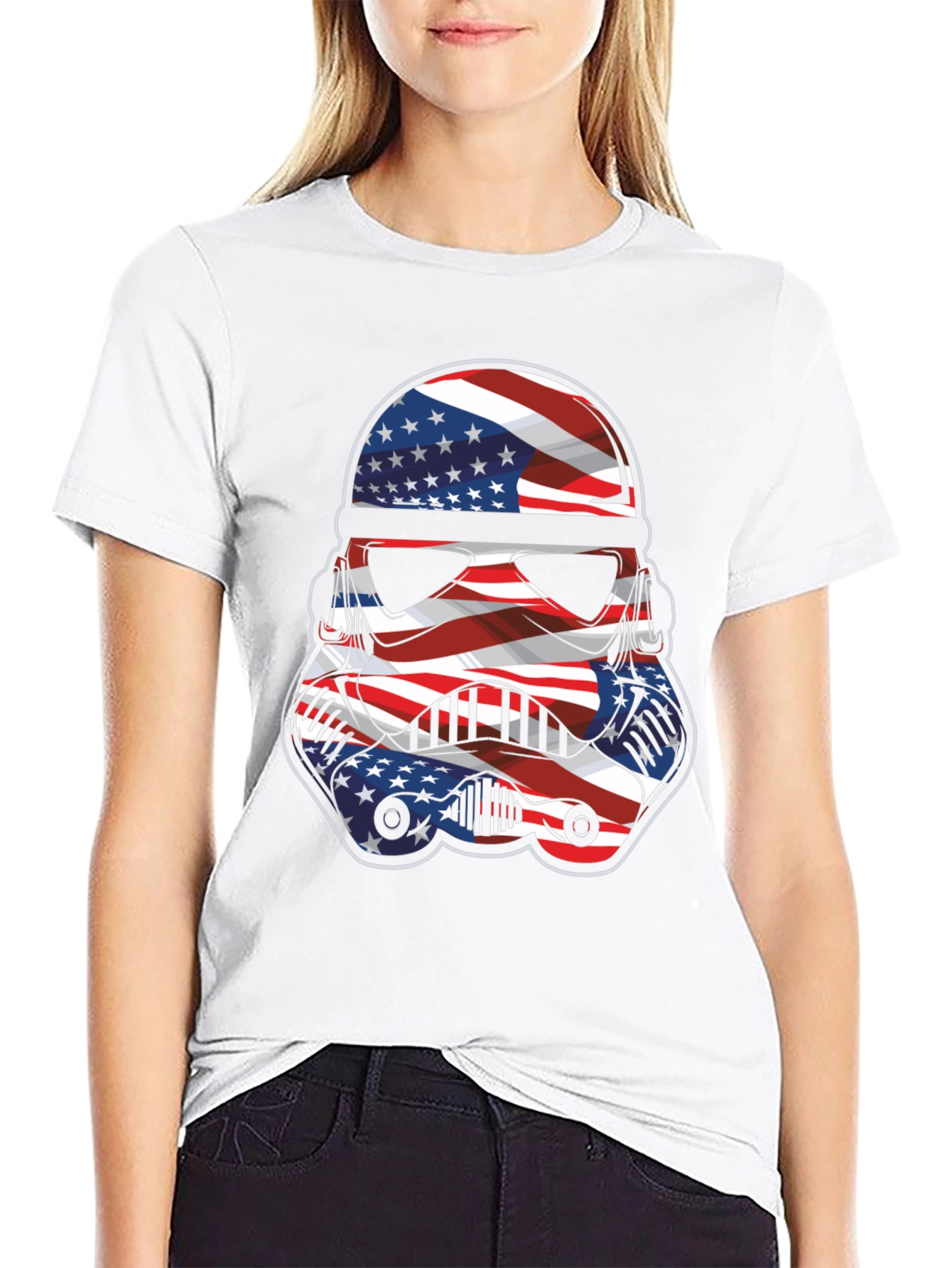 American Flag Stormtrooper Graphic Tee