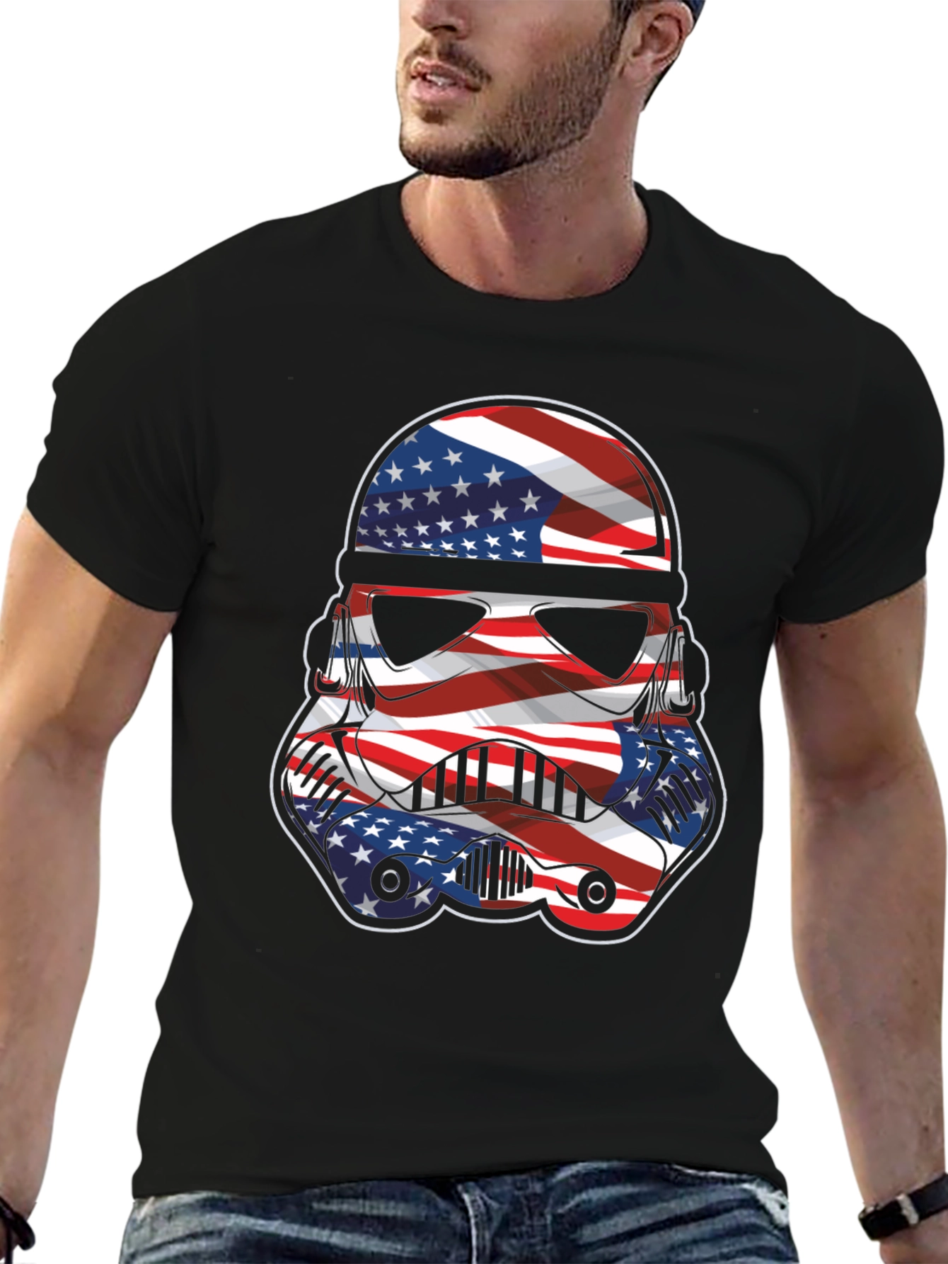 American Flag Stormtrooper Graphic Tee