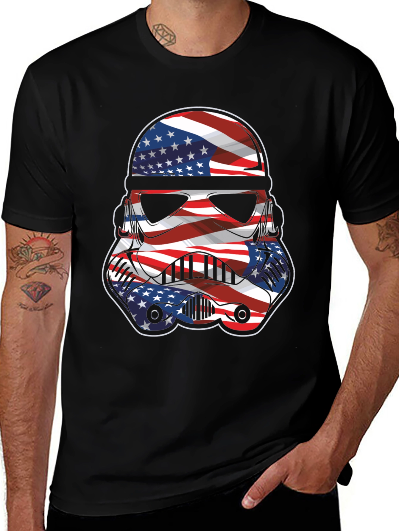 American Flag Stormtrooper Graphic Tee