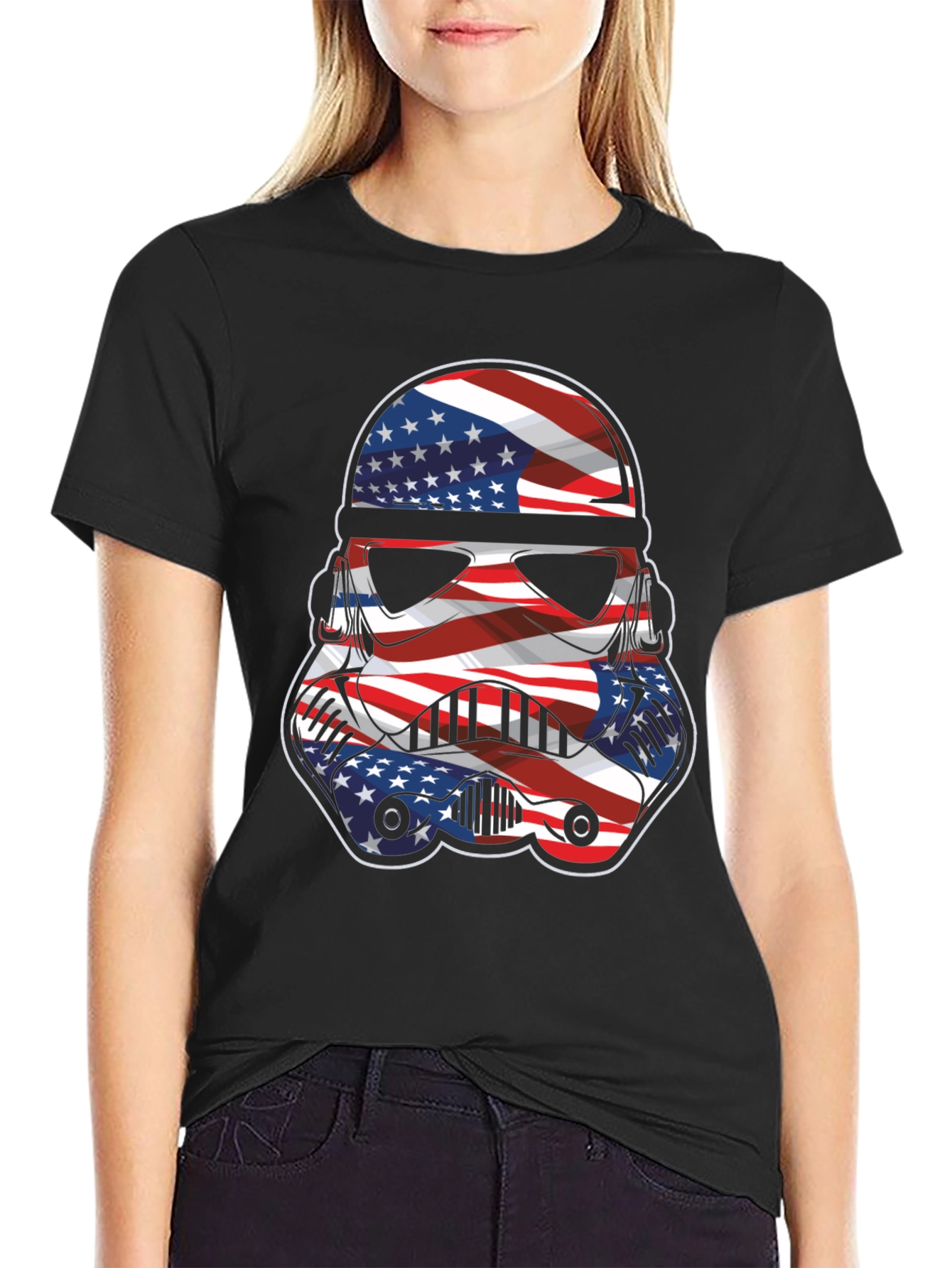 American Flag Stormtrooper Graphic Tee
