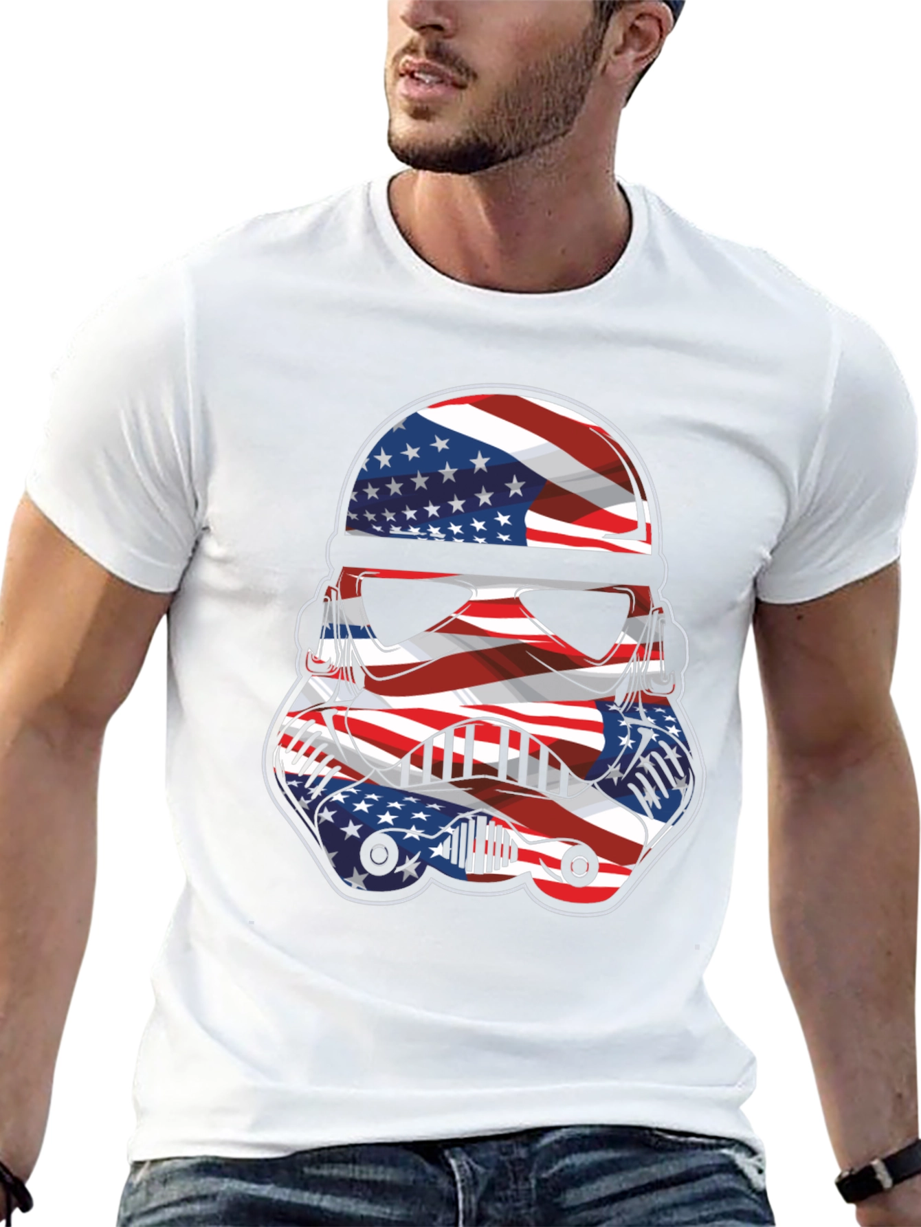 American Flag Stormtrooper Graphic Tee