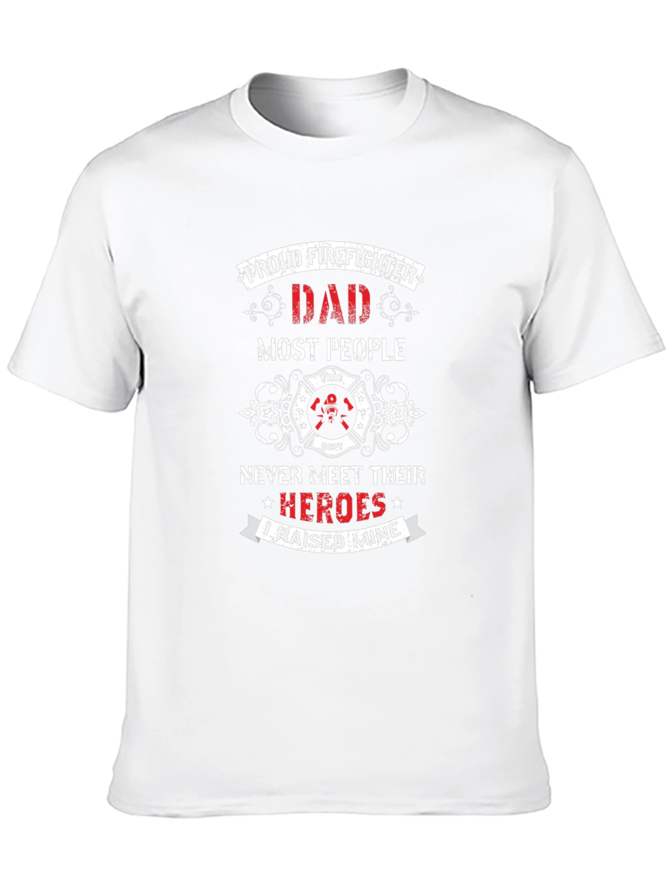 Proud Firefighter Dad T-Shirt - Hero Tribute