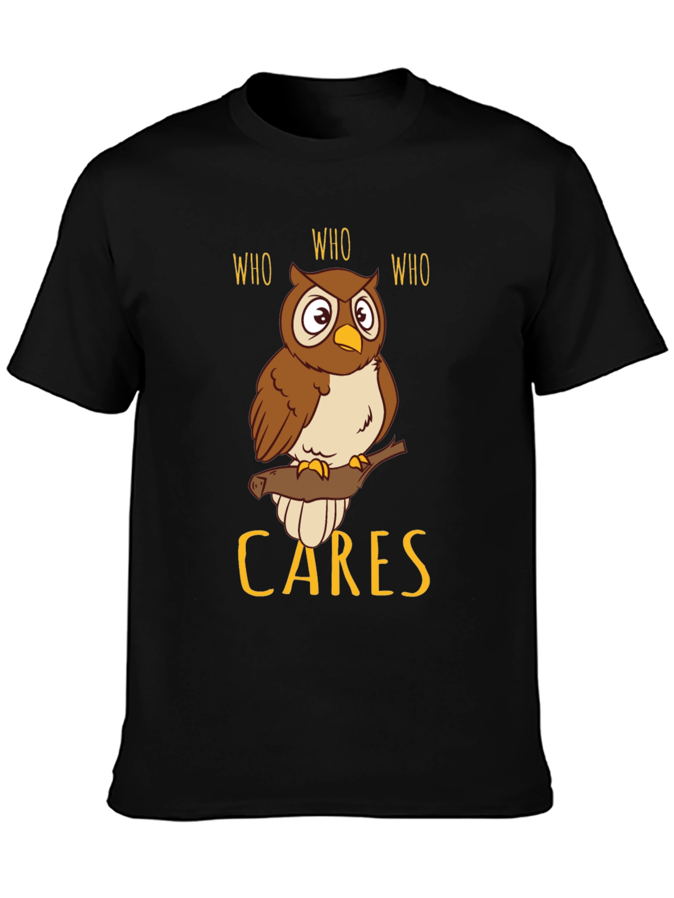 Who Cares Owl T-Shirt