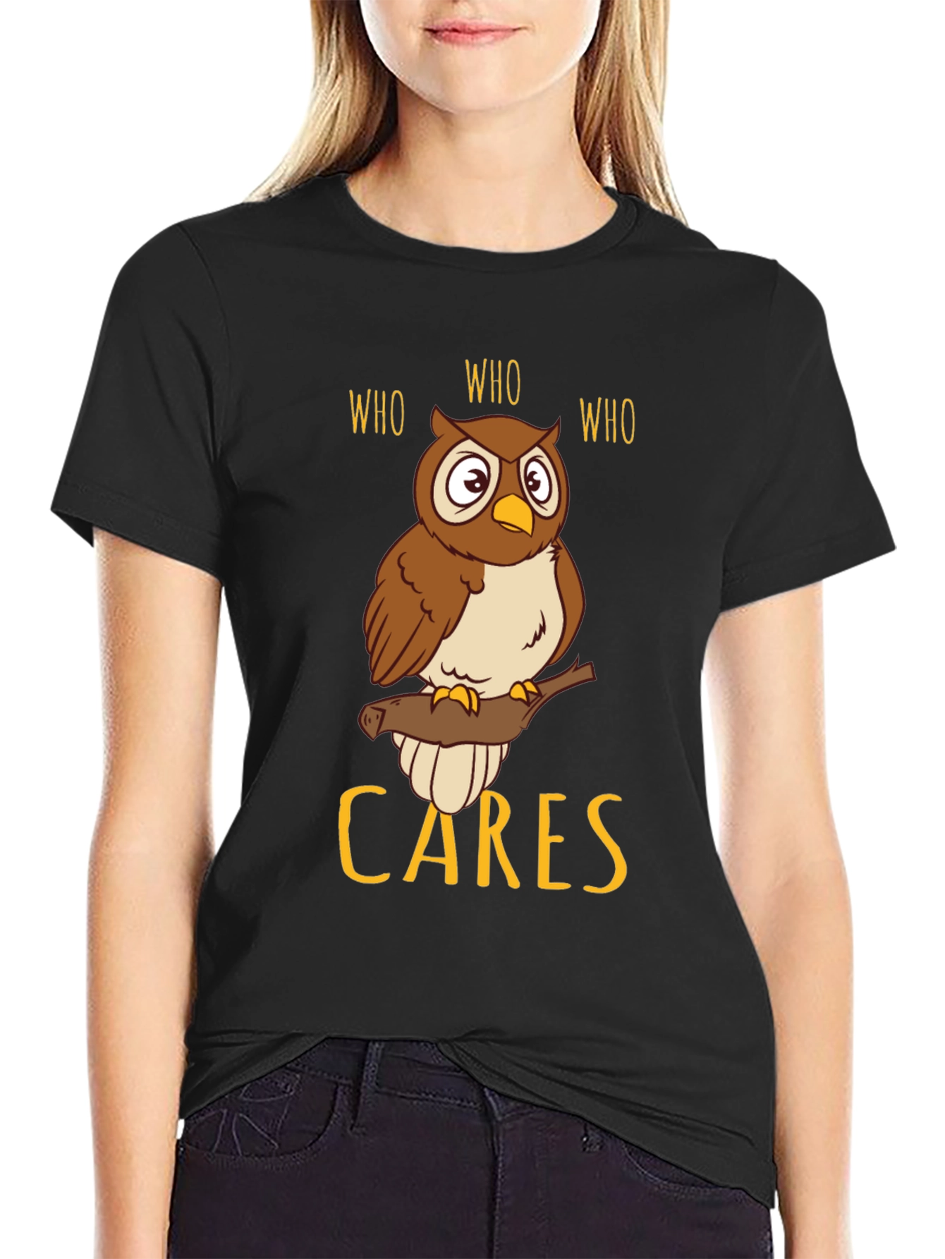 Who Cares Owl T-Shirt