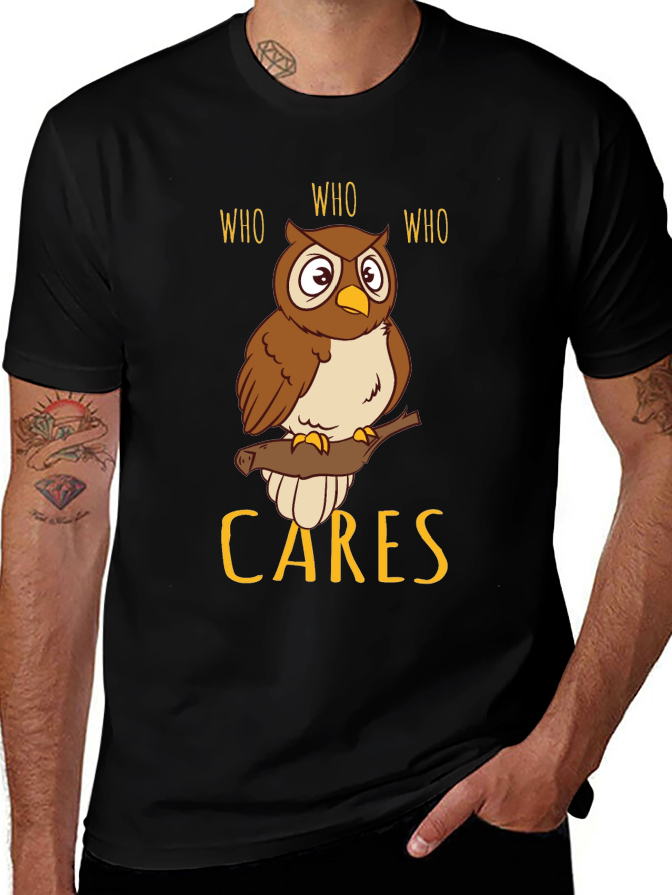 Who Cares Owl T-Shirt