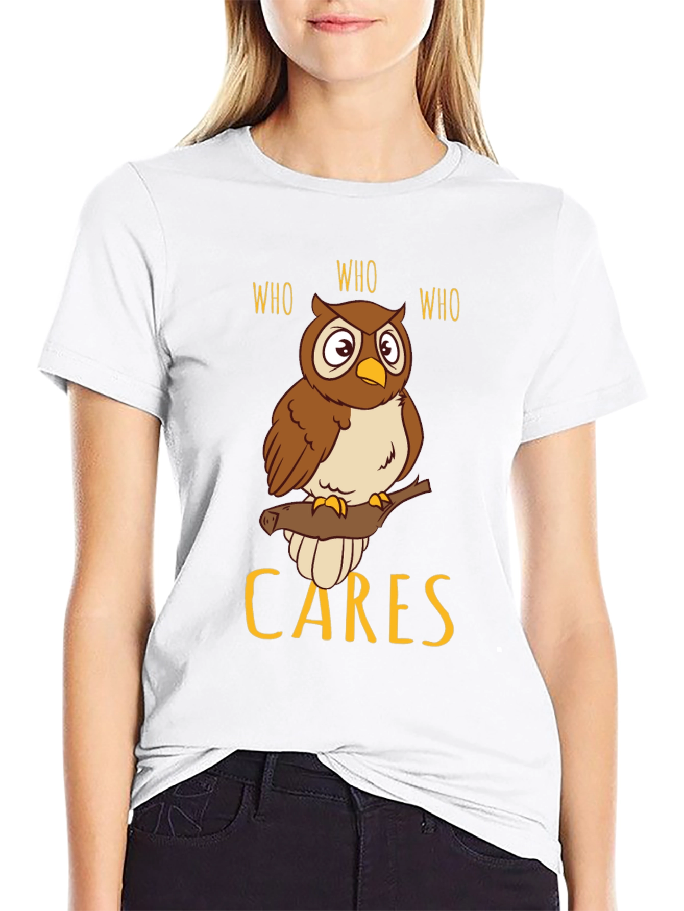 Who Cares Owl T-Shirt