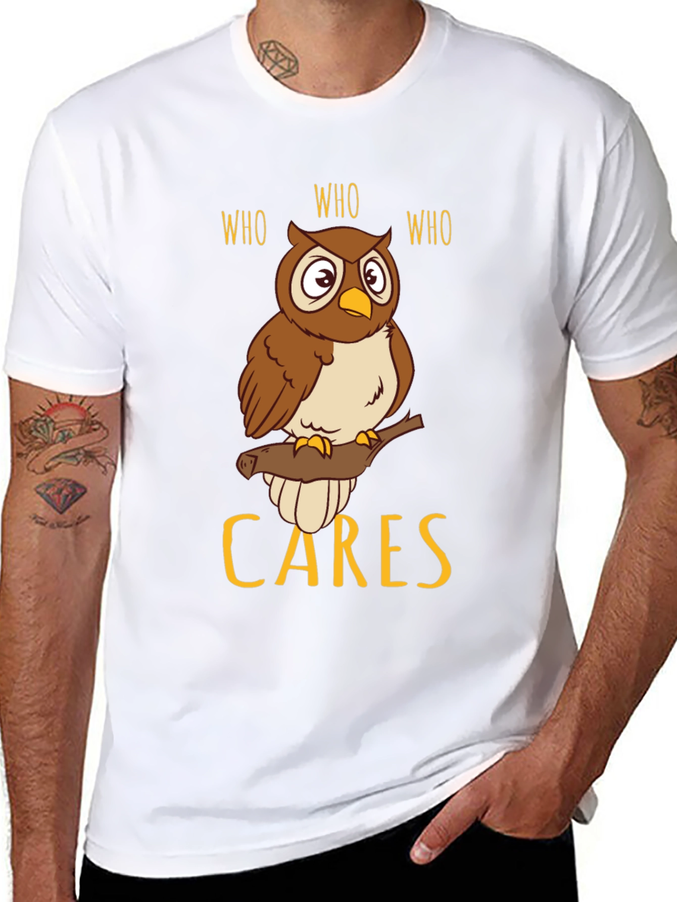 Who Cares Owl T-Shirt