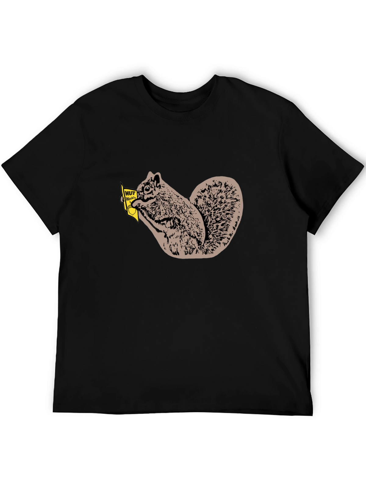 Nut Weekly Squirrel T-Shirt - Black