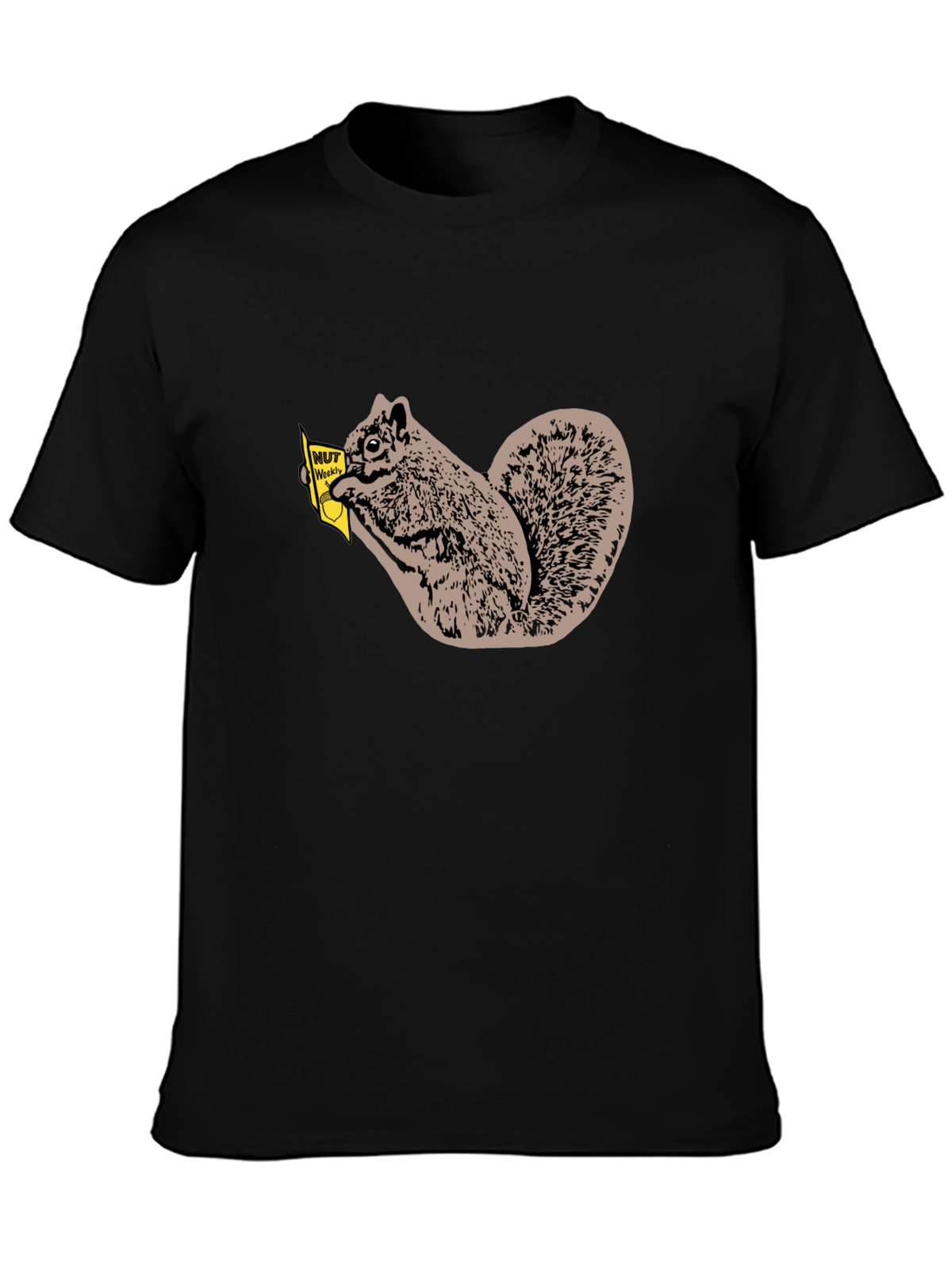 Nut Weekly Squirrel T-Shirt - Black