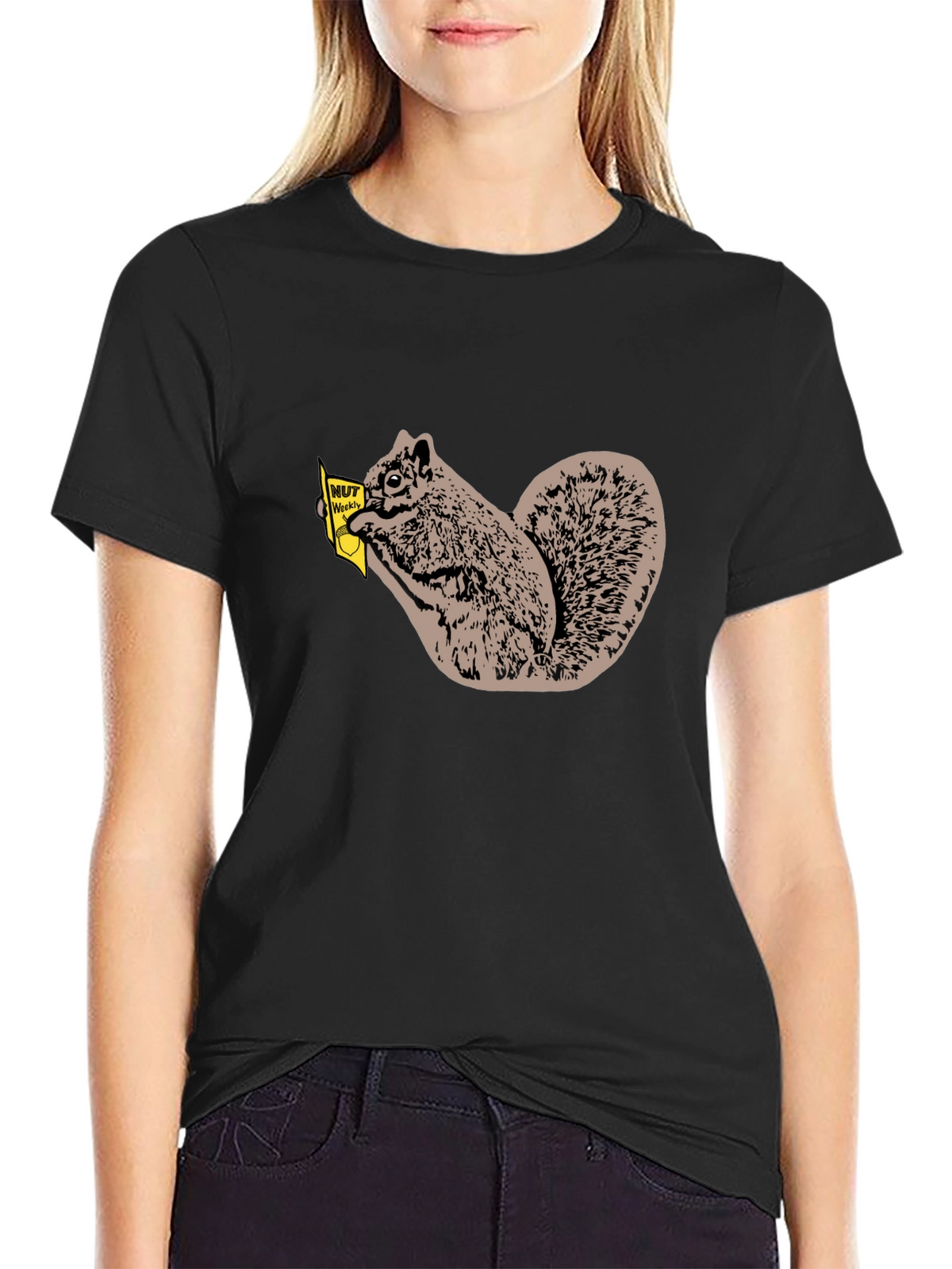 Nut Weekly Squirrel T-Shirt - Black