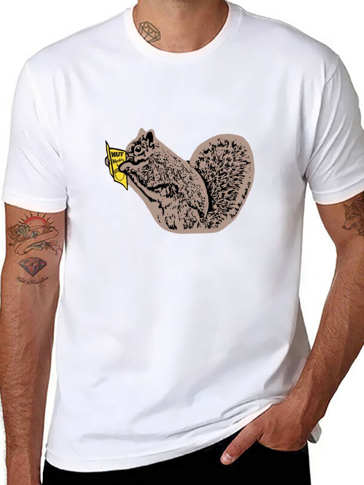 Nut Weekly Squirrel T-Shirt - Black