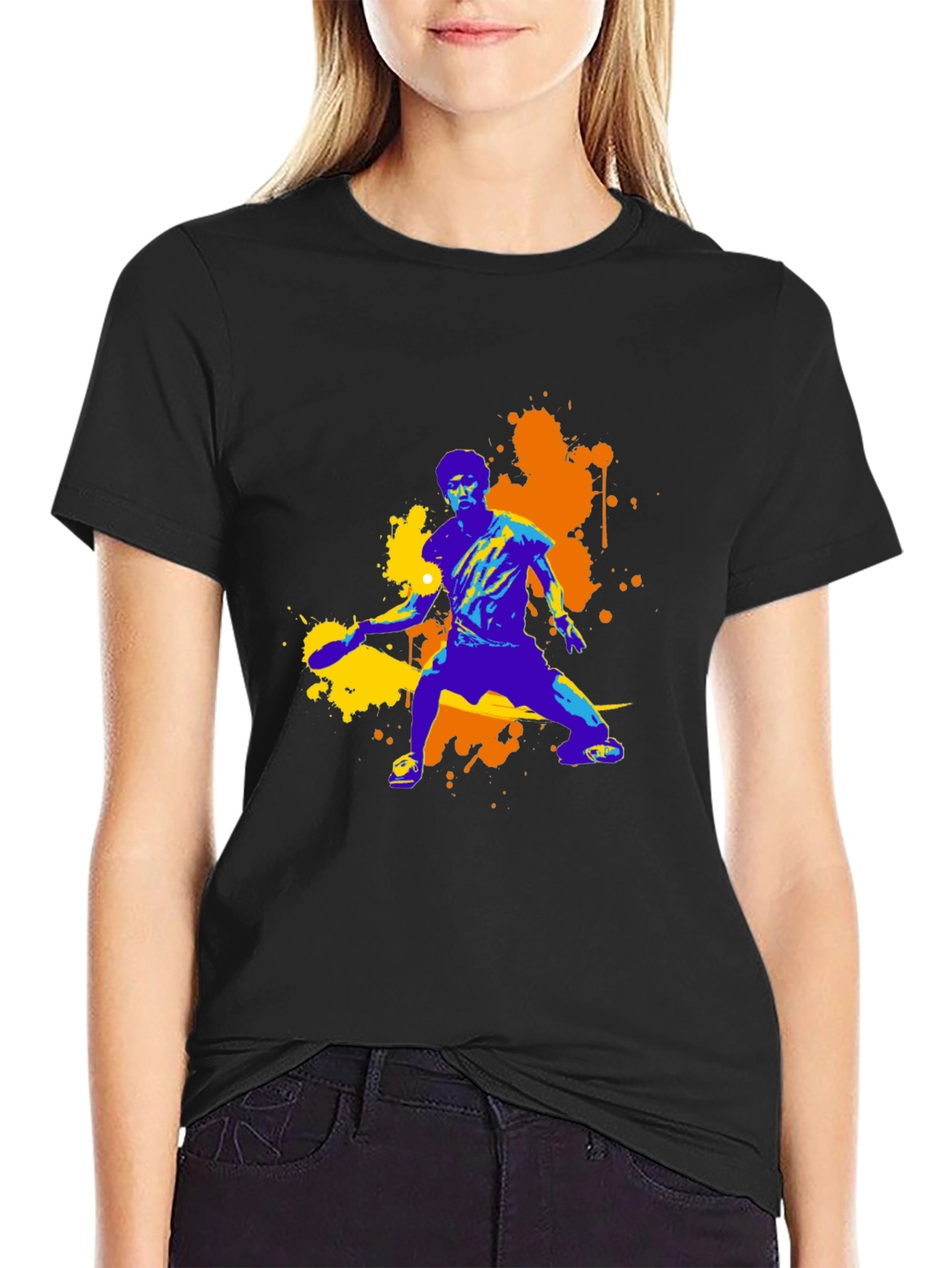 Vibrant Table Tennis Graphic Tee