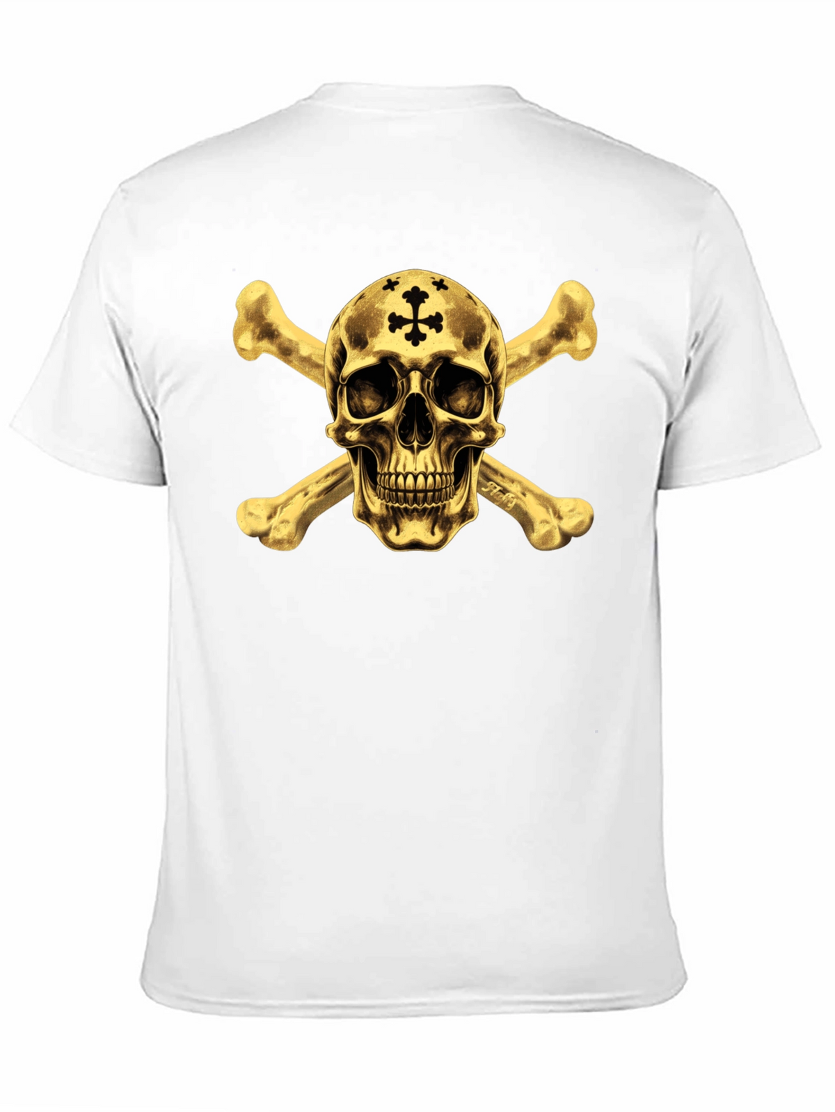 Skull & Crossbones Graphic Tee - Black