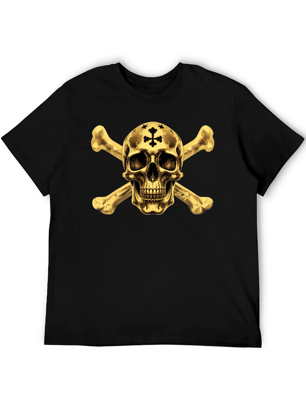 Skull & Crossbones Graphic Tee - Black