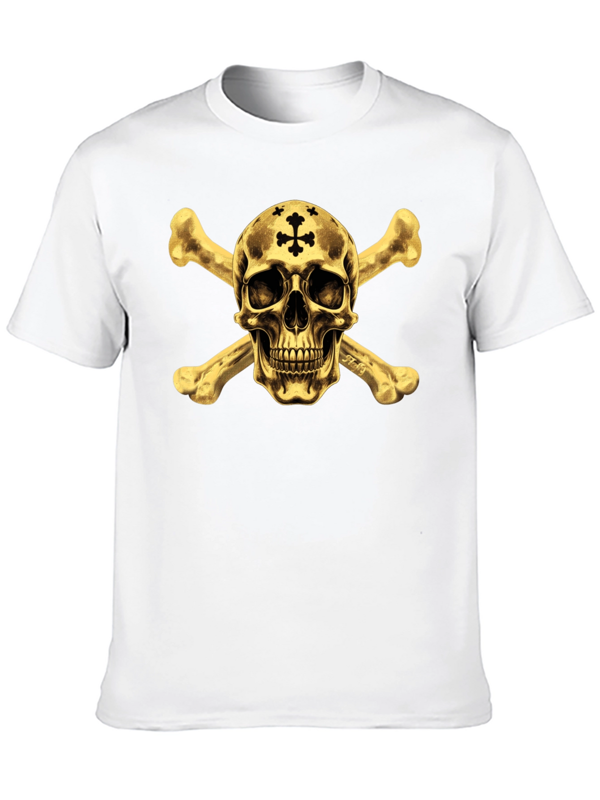 Skull & Crossbones Graphic Tee - Black