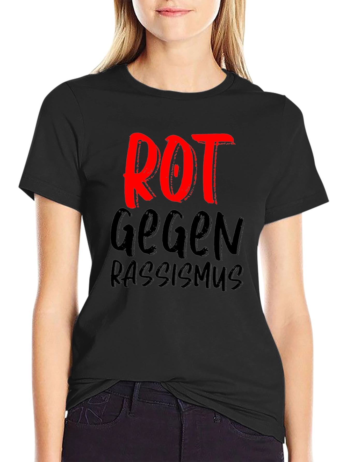 ROT Gegen Rassismus Tee - Anti-Racism T-Shirt
