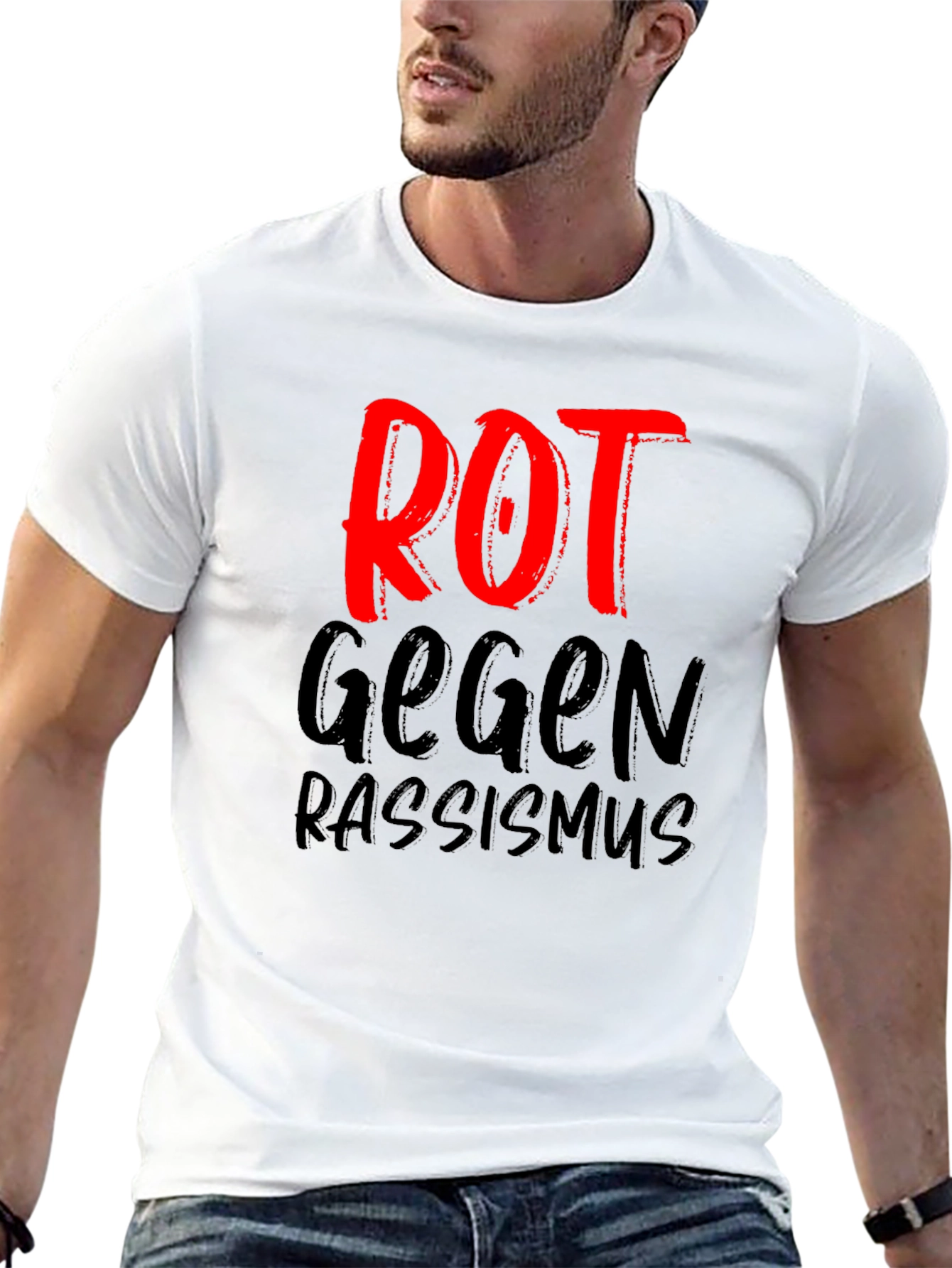 ROT Gegen Rassismus Tee - Anti-Racism T-Shirt