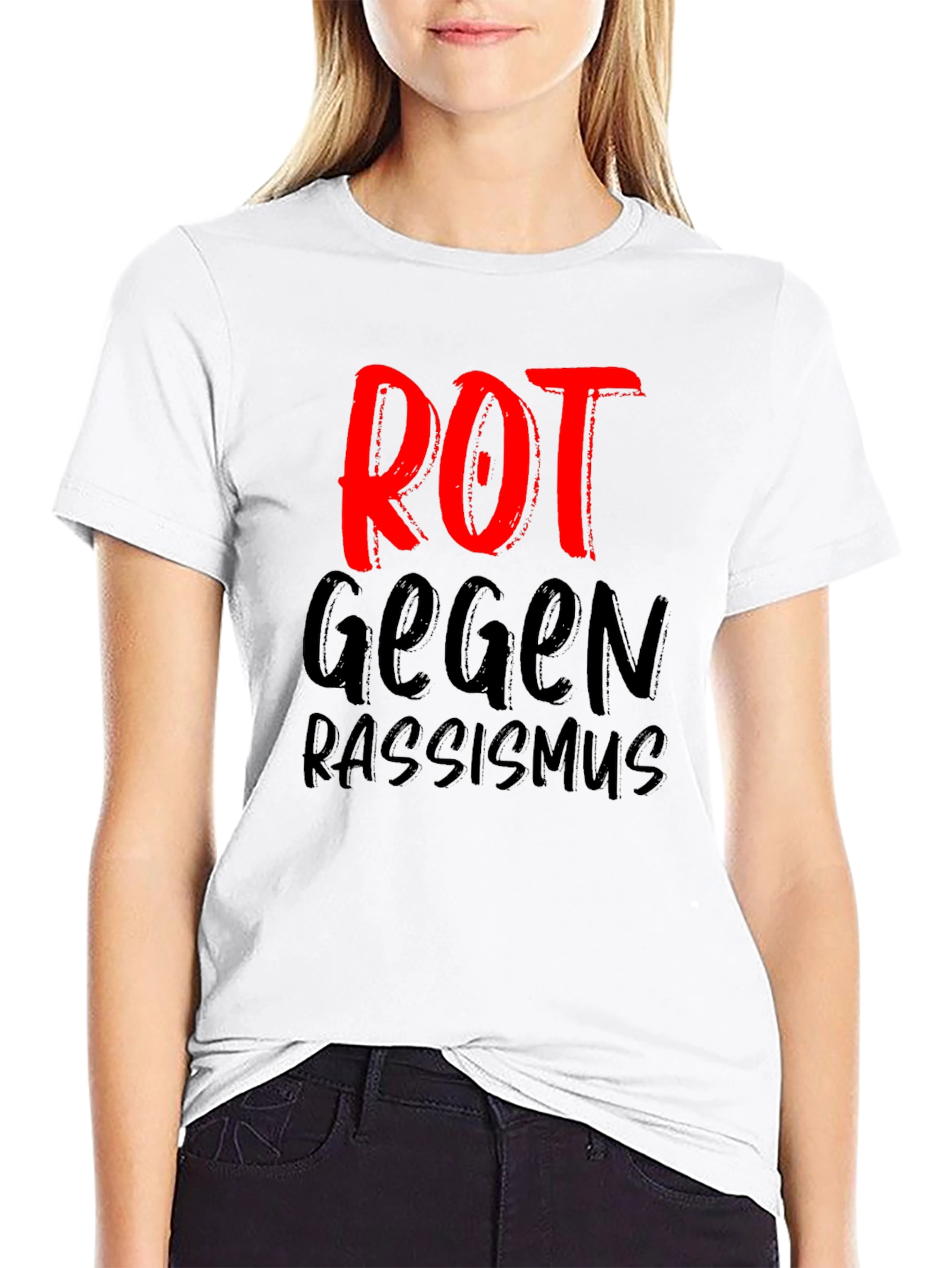 ROT Gegen Rassismus Tee - Anti-Racism T-Shirt