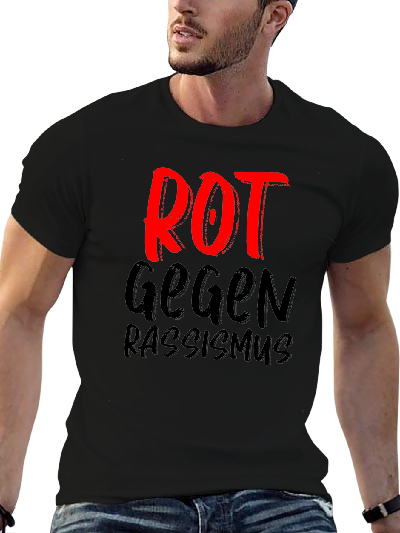 ROT Gegen Rassismus Tee - Anti-Racism T-Shirt