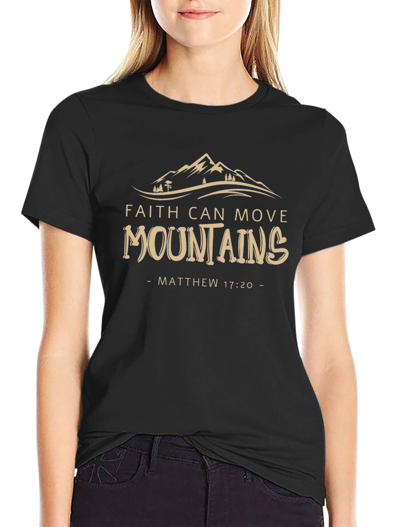 Faith Can Move Mountains Tee - Matthew 17:20