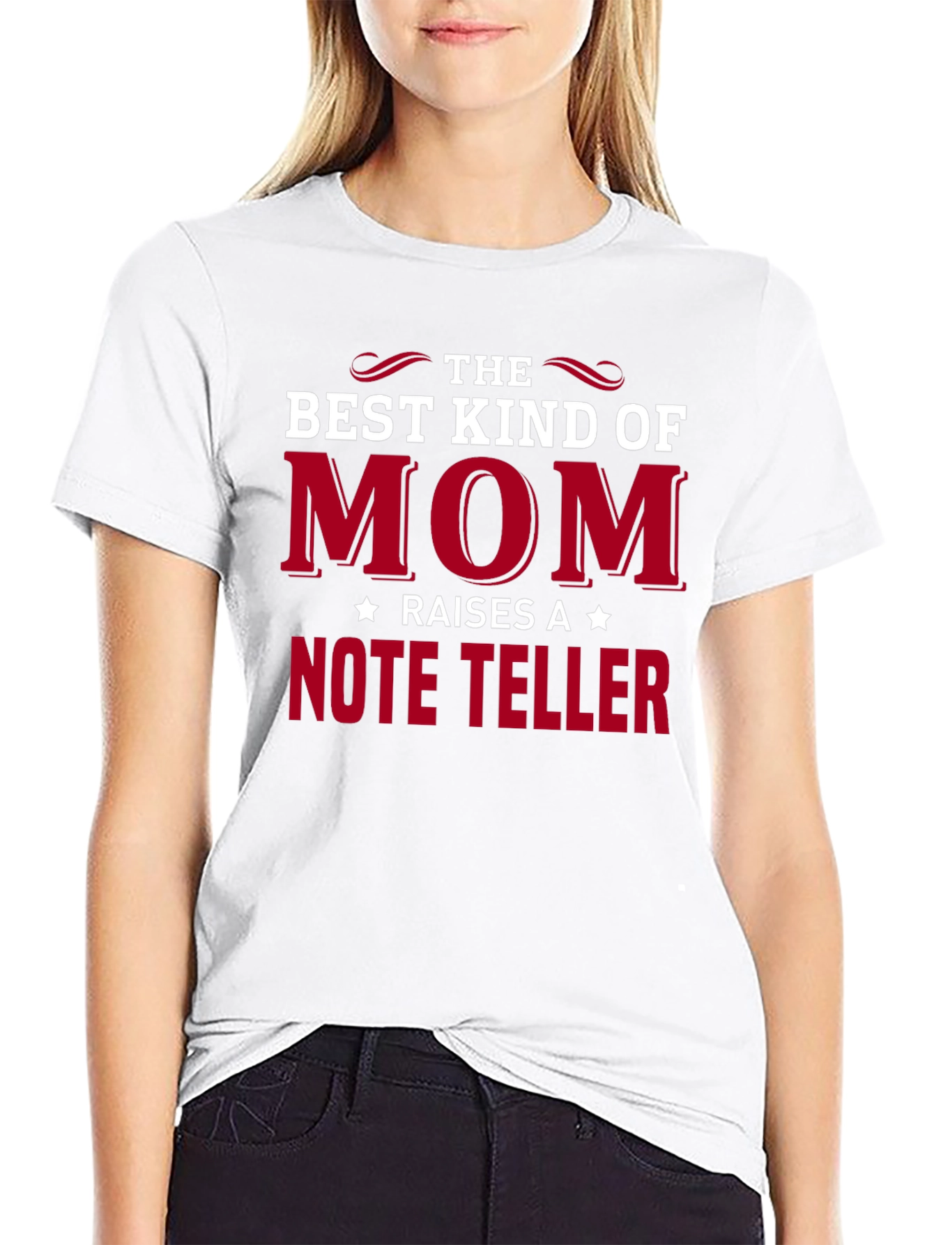 Best Kind of Mom Raises a Note Teller T-Shirt