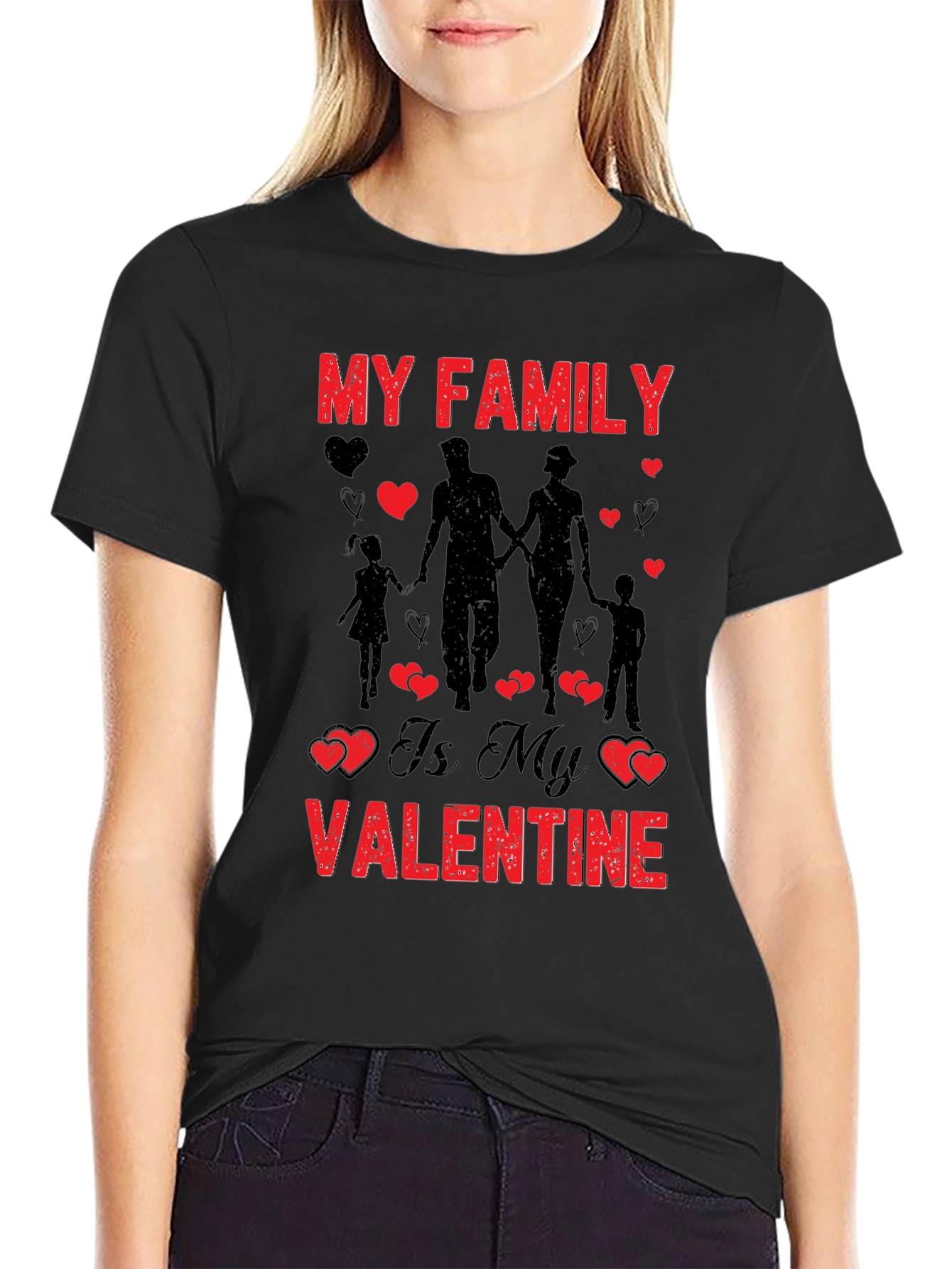 My Family Valentines Day Graphic Tee