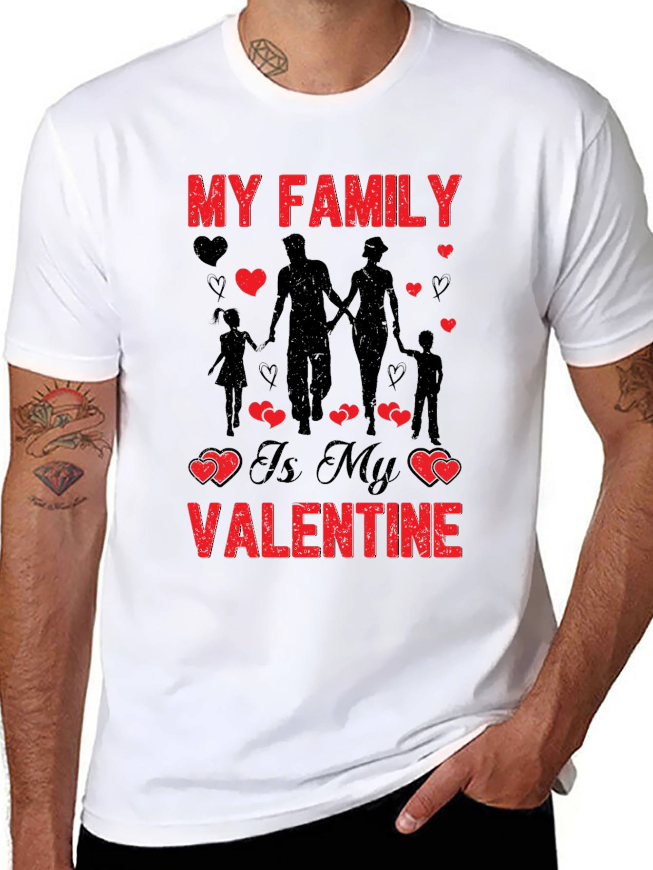My Family Valentines Day Graphic Tee