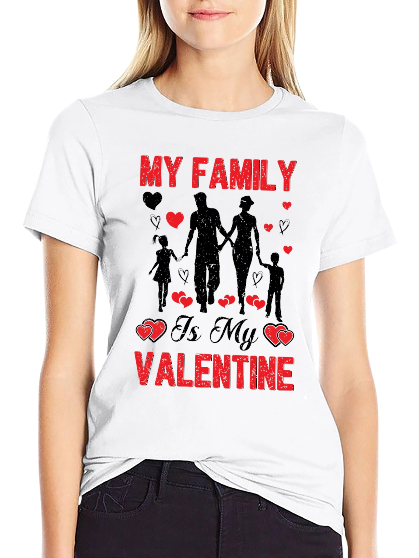 My Family Valentines Day Graphic Tee