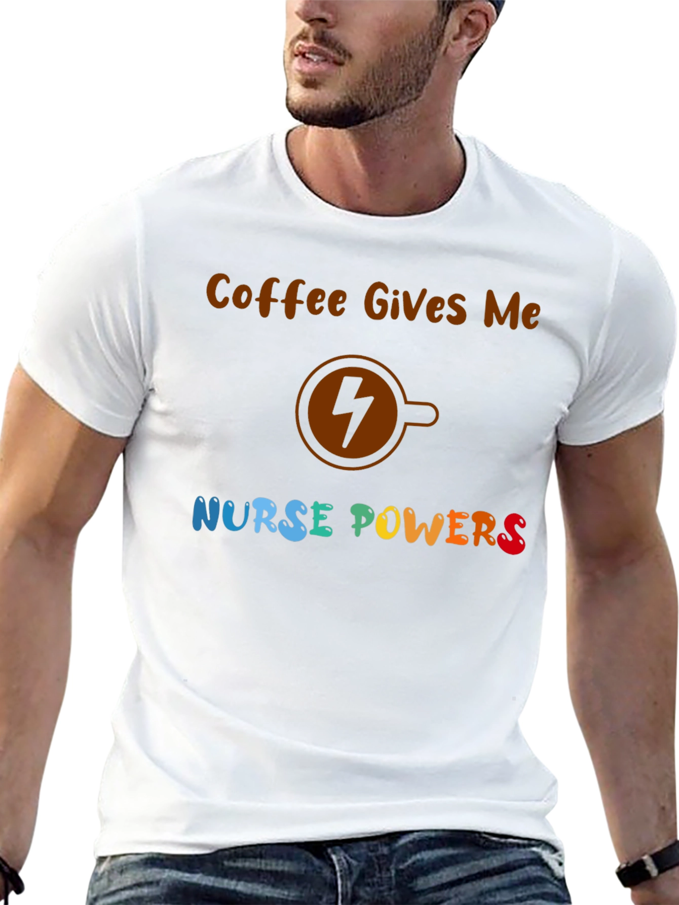 Coffee Nurse Powers Graphic Tee