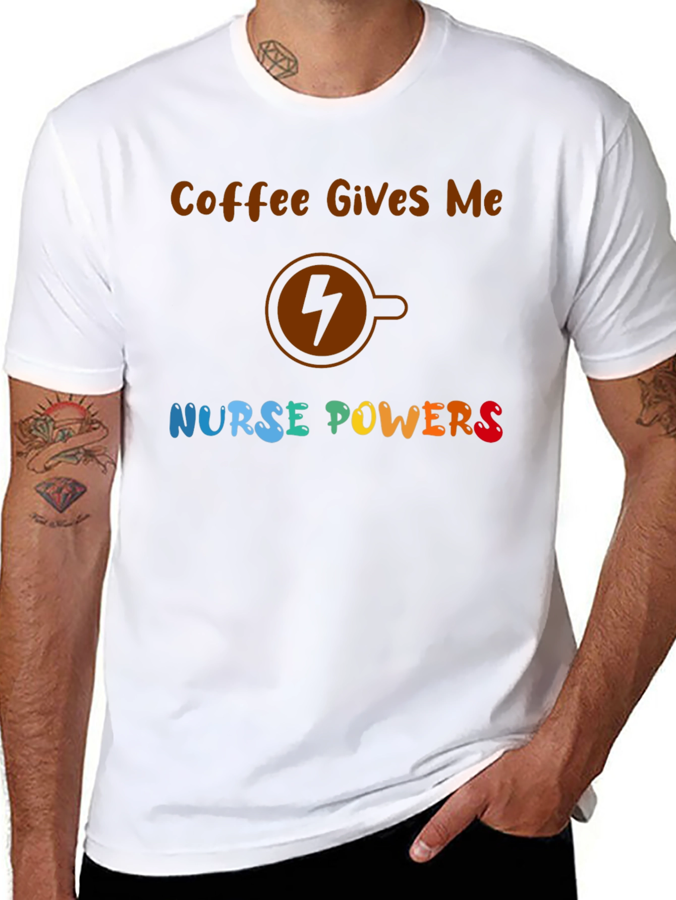 Coffee Nurse Powers Graphic Tee