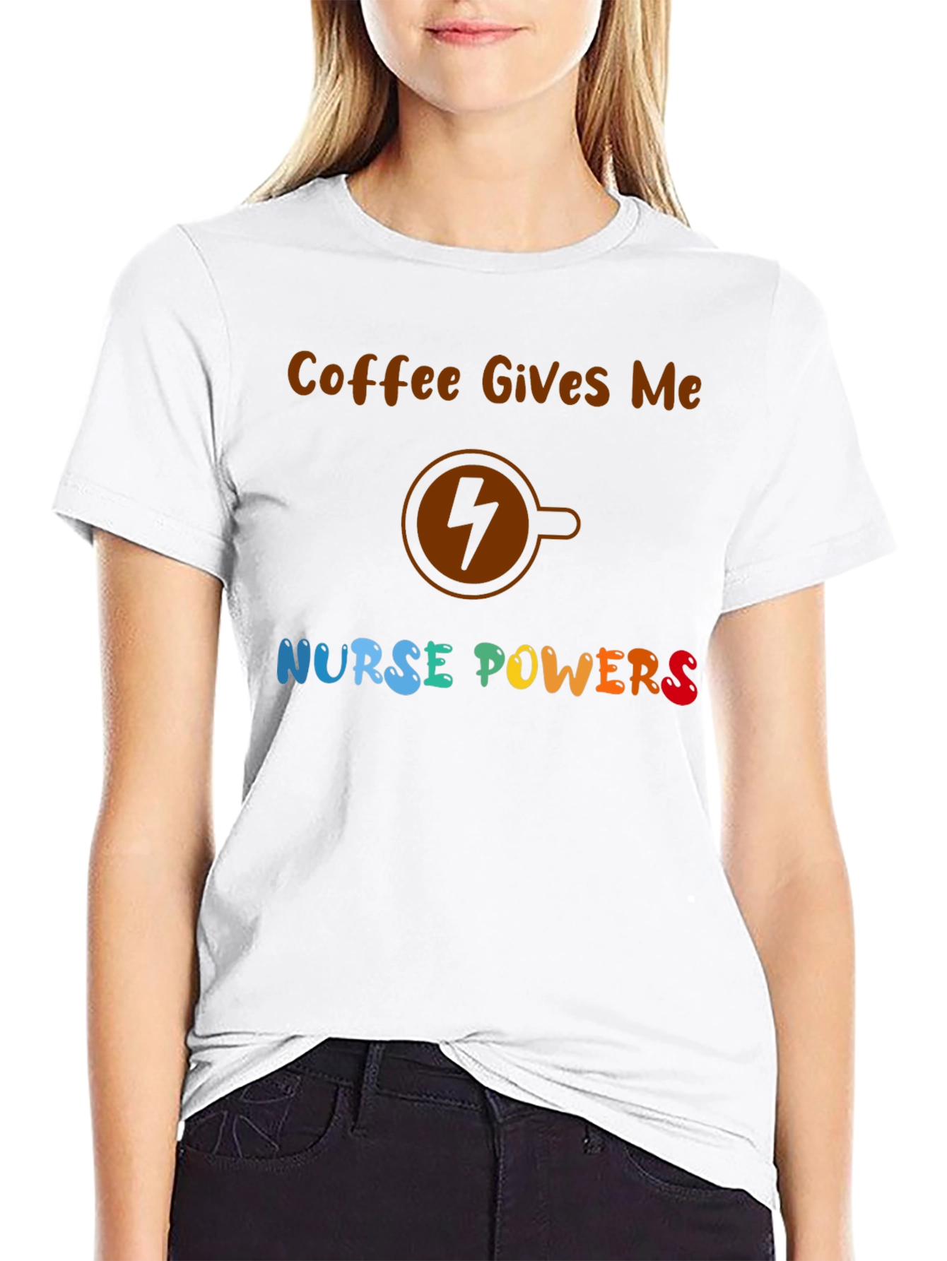 Coffee Nurse Powers Graphic Tee