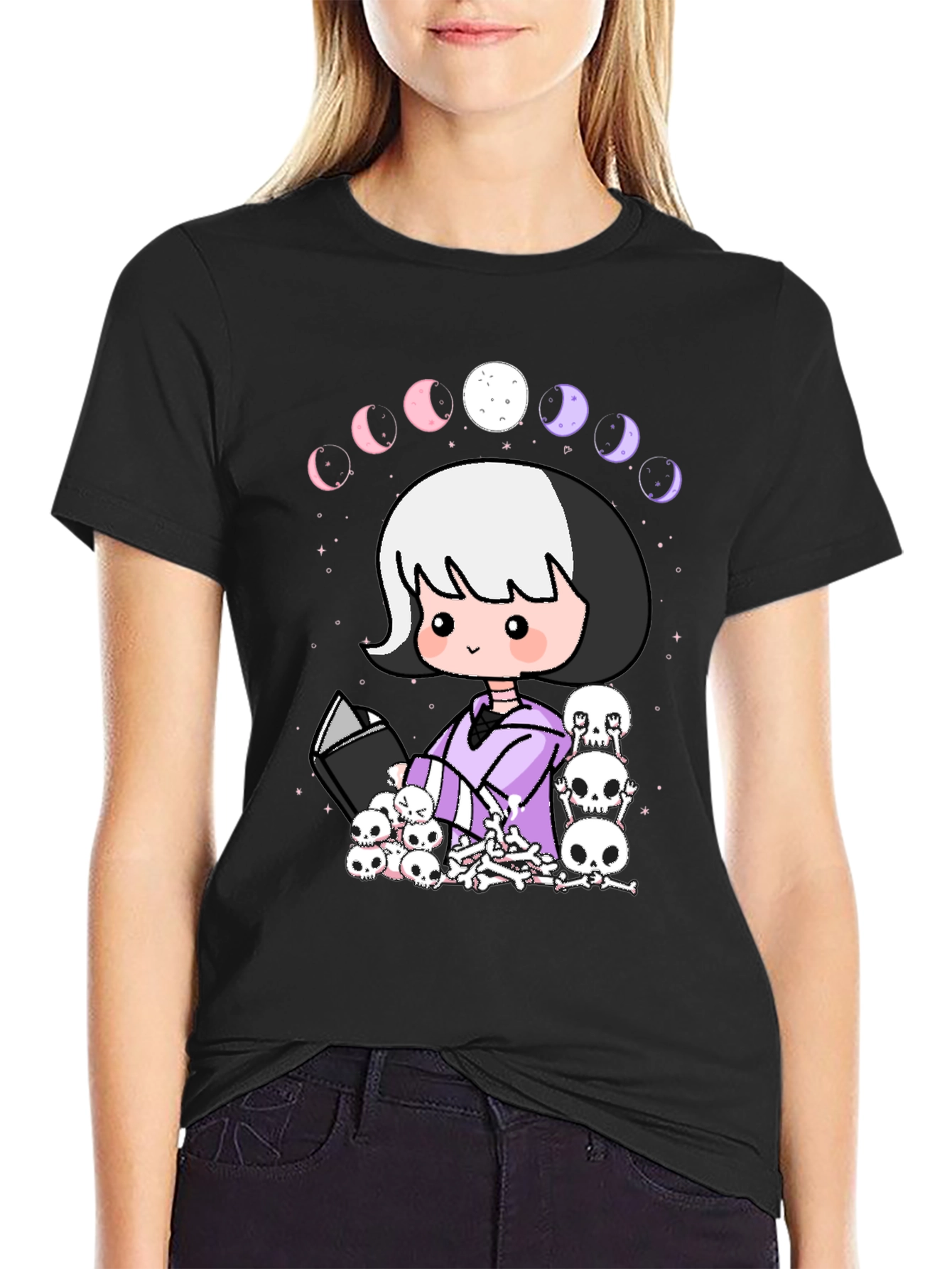 Gothic Moon Phase T-Shirt